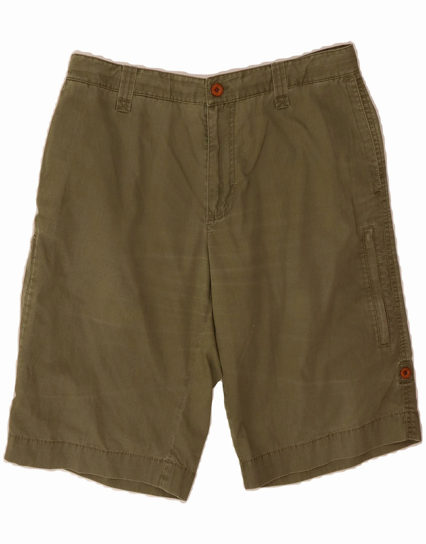 EDDIE BAUER Mens Cargo Shorts W33 Medium Green Cotton animal print shorts
