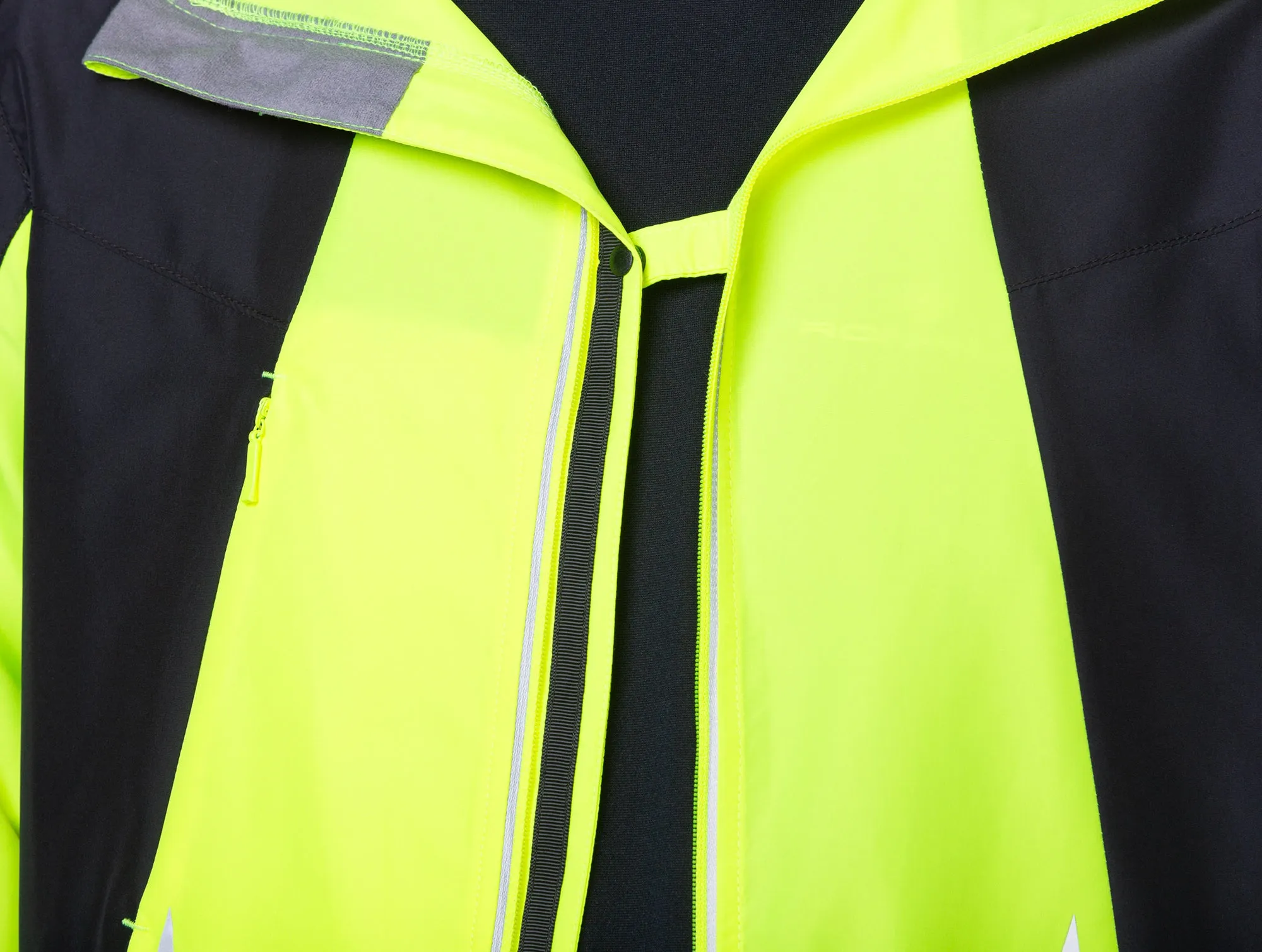 Ronhill Tech Reflect Mens Running Jacket - Yellow clearance Double Layered Edging