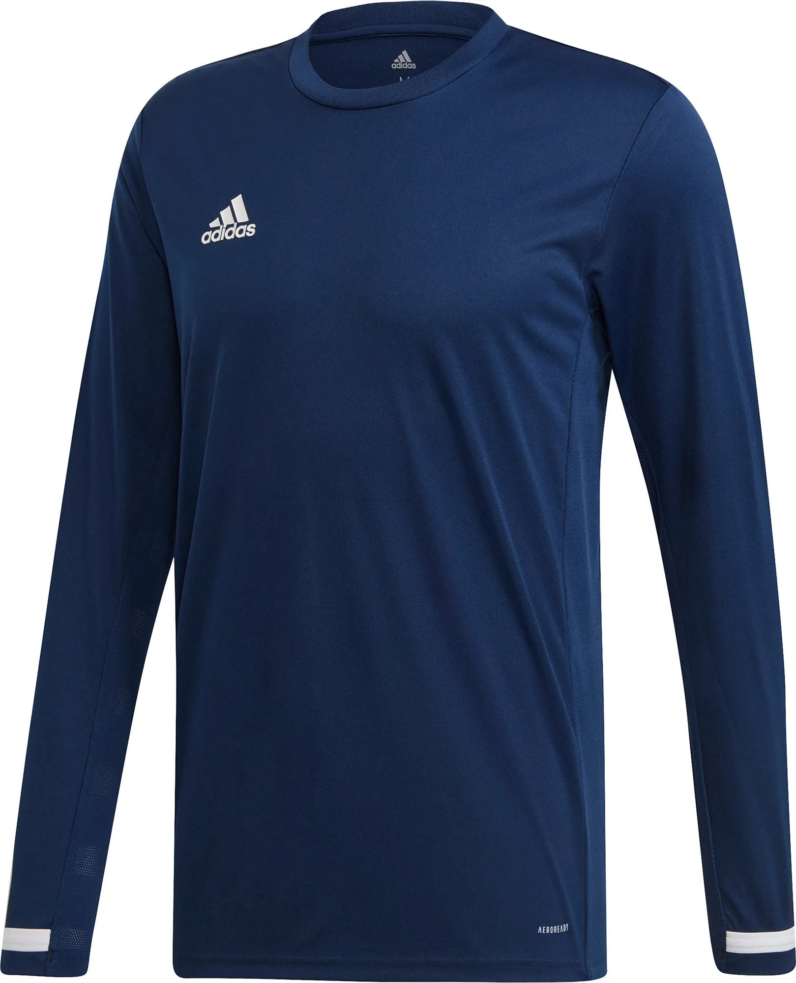 AntiPilling Treatment adidas T19 Long Sleeve Mens Training Top - Blue