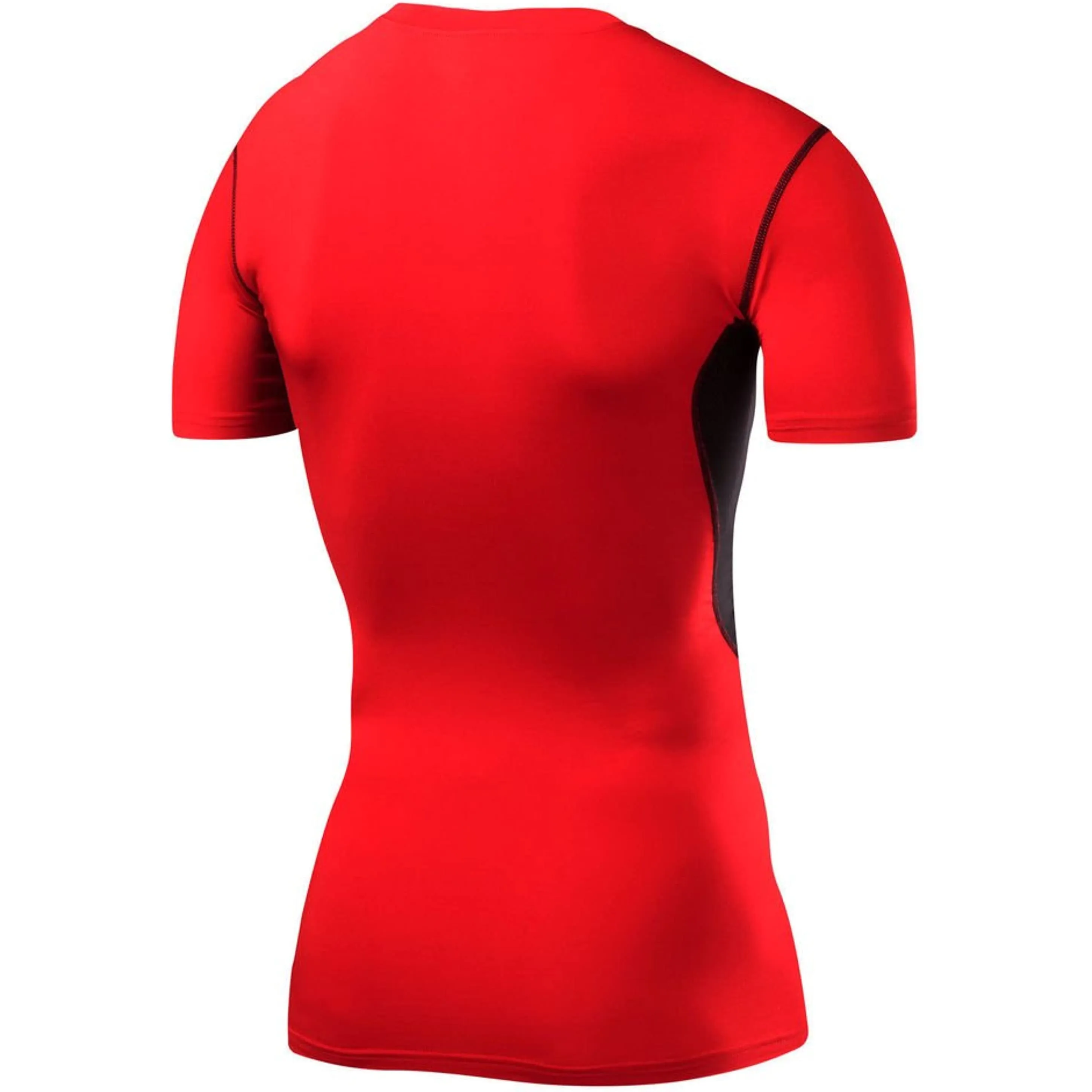 Vegan Chilly Weather Style TCA HyperFusion Short Sleeve Mens Compression Top - Red