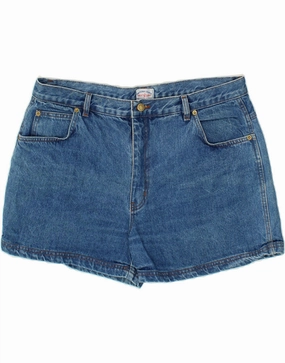 VINTAGE Mens Denim Shorts W40 XL Blue Cotton Versatile Wear UV Protection