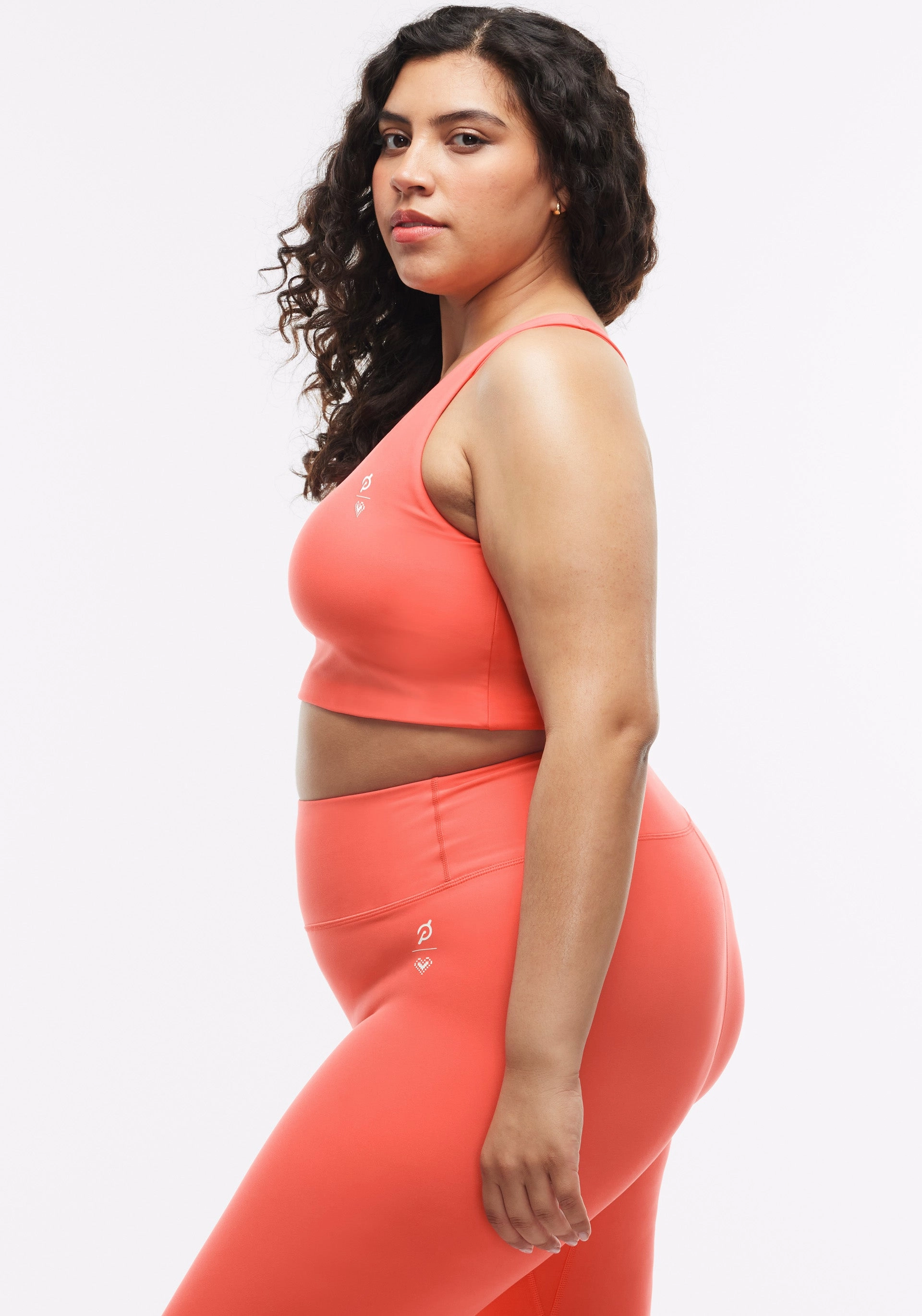 Lace active clothing Square neck seams Cadent Longline Racerback Bra