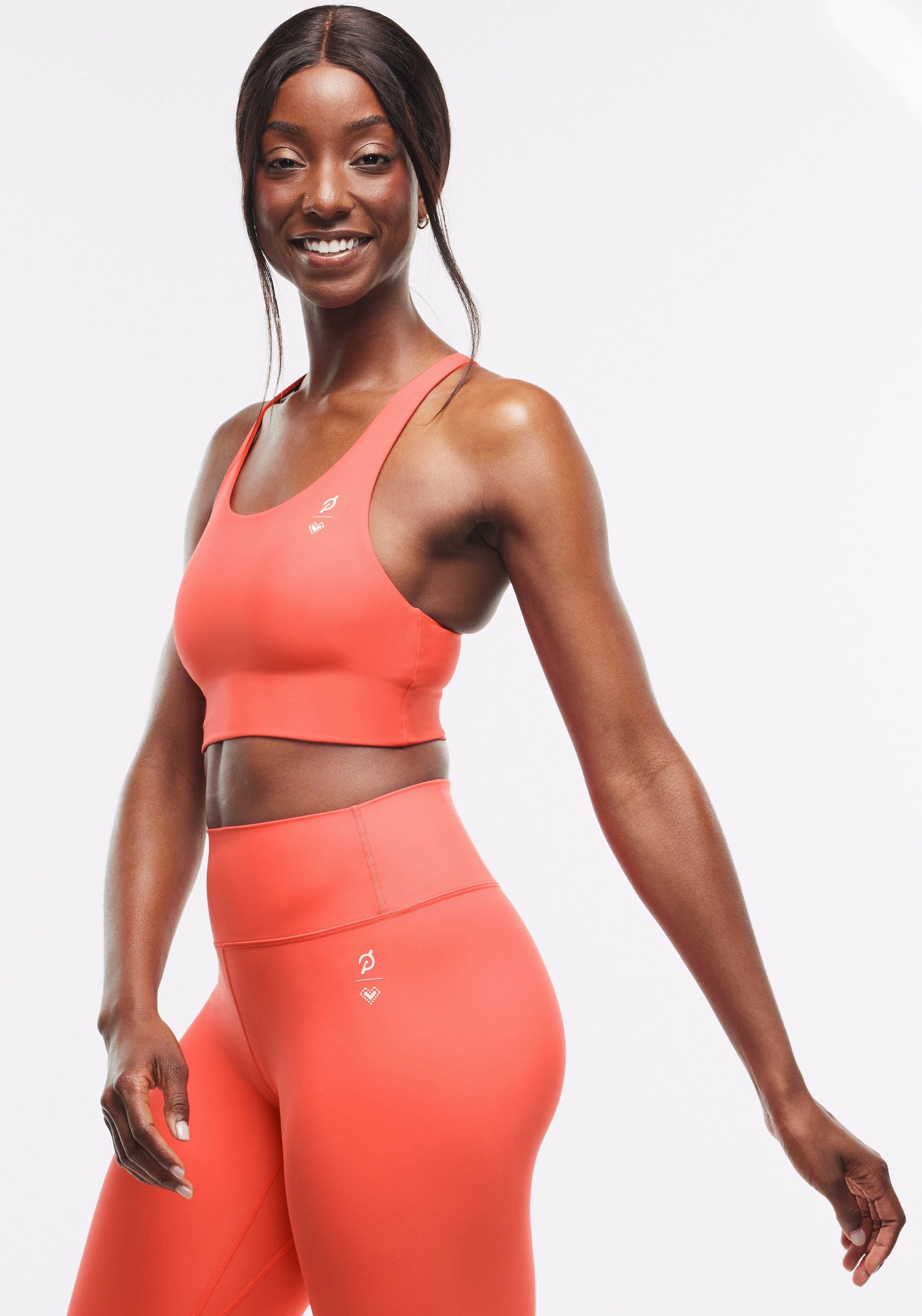 monogrammed Breathable seams Cadent Longline Racerback Bra