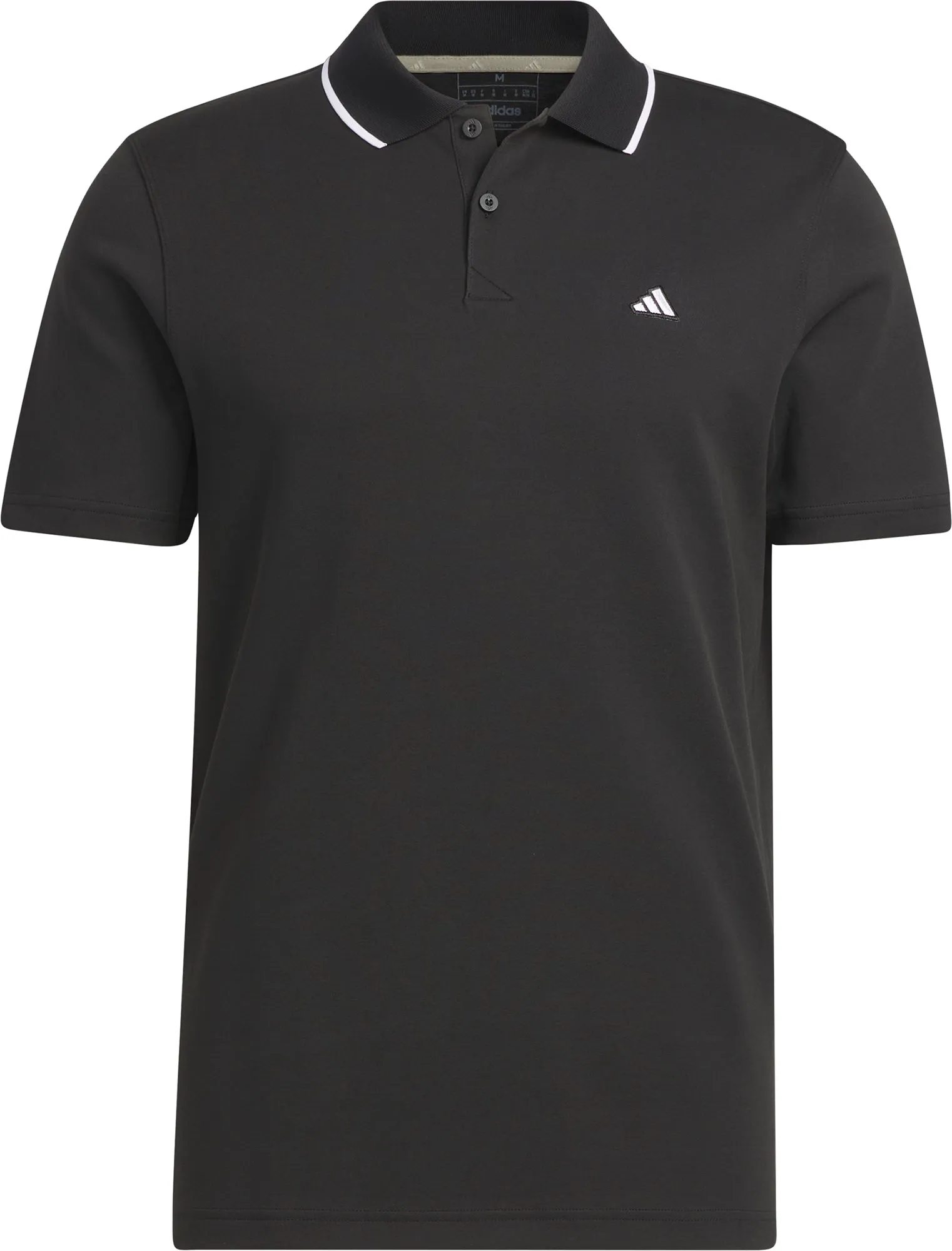 adidas Go To Pique Short Sleeve Mens Golf Polo Shirt - Black Essential Fashion