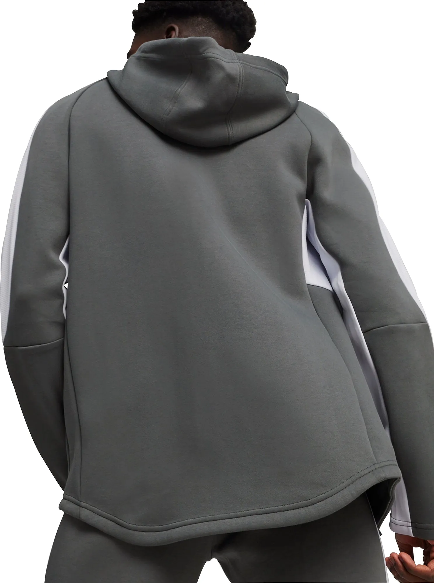 Low Profile Branding Puma EvoStripe Full Zip Mens Training Hoody - Grey