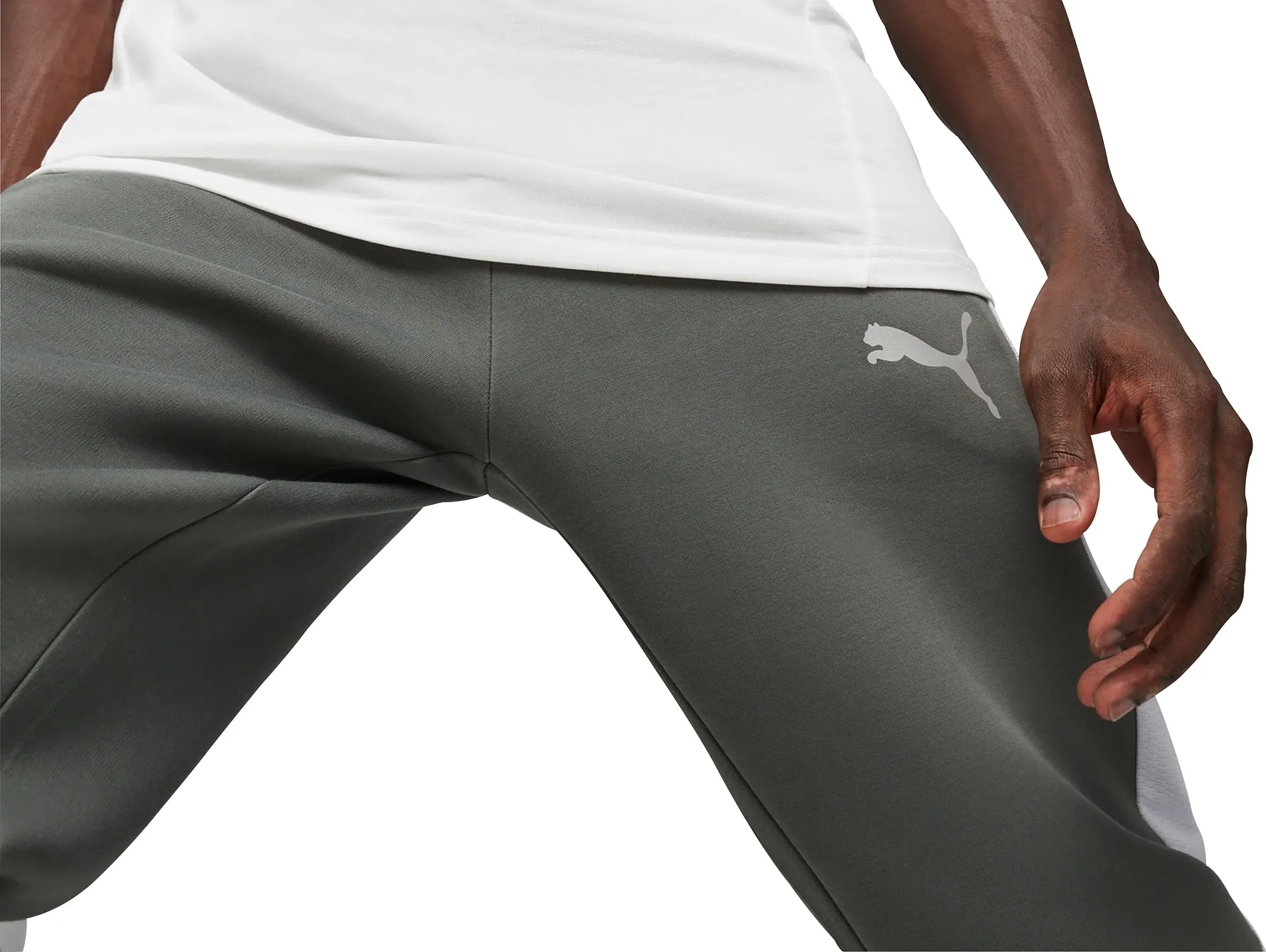 Puma EvoStripe Mens Training Joggers - Grey Feminine Cut