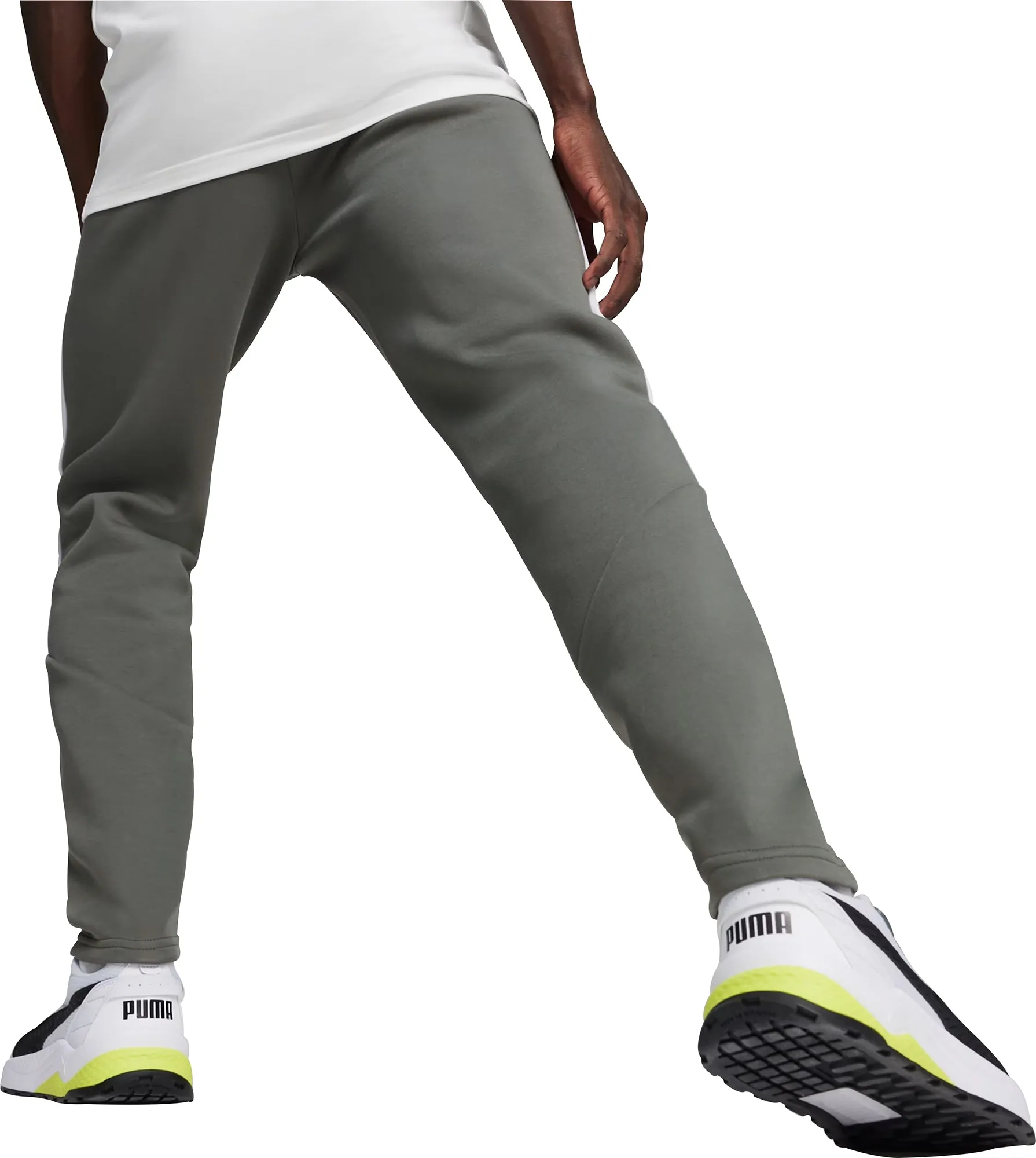 Puma EvoStripe Mens Training Joggers - Grey Sport Performance Timeless Appeal