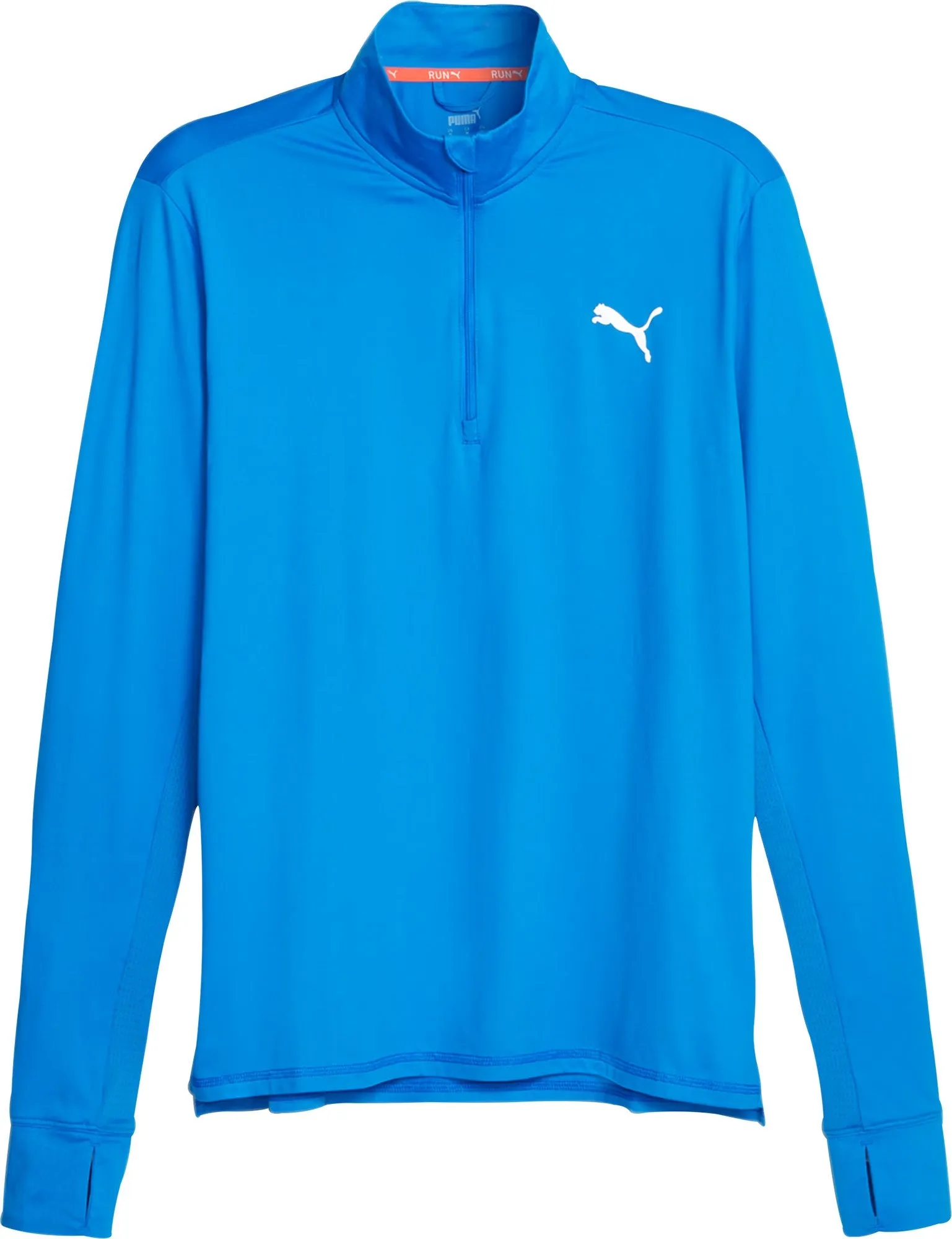 Puma Favourite Half Zip Long Sleeve Mens Running Top - Blue Versatile Look