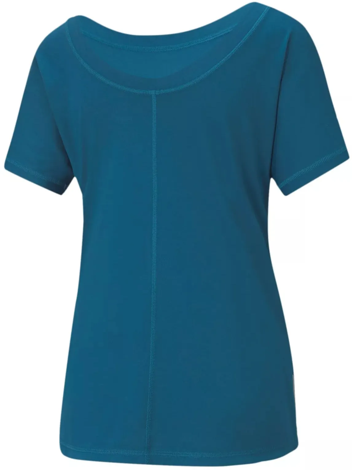 Puma Favourite Jersey Cat Short Sleeve Womens Training Top - Blue DoubleLayeredCollar Valentine's Day