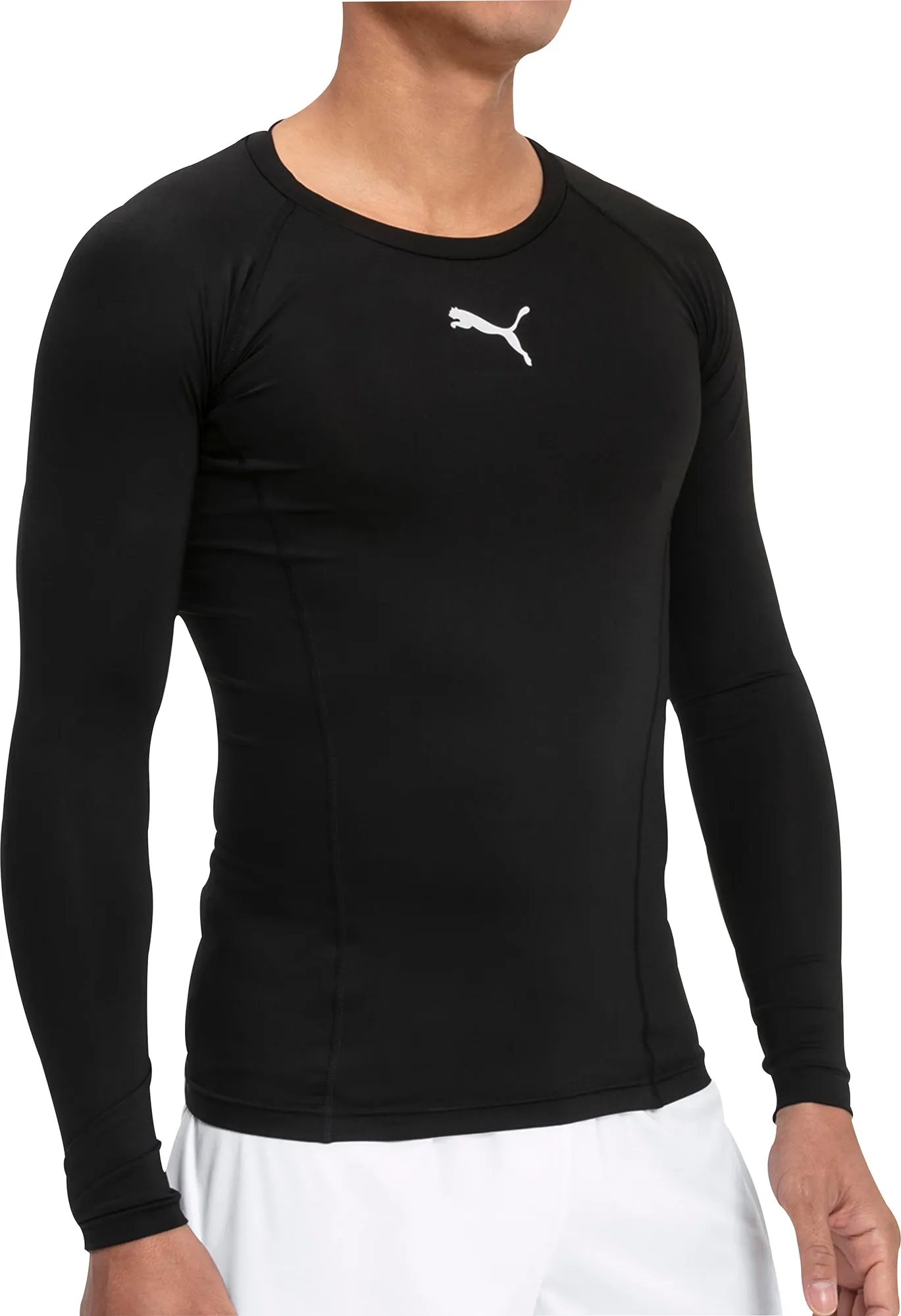 Puma Liga Baselayer Long Sleeve Mens Training Top - Black Durable Material Comfortable Piece