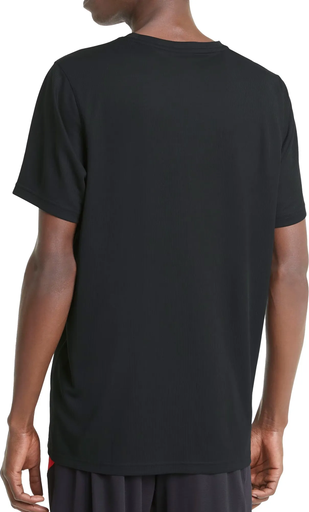 Anti Odor Technology Casual Statement Puma Performance Short Sleeve Mens Training Top - Black