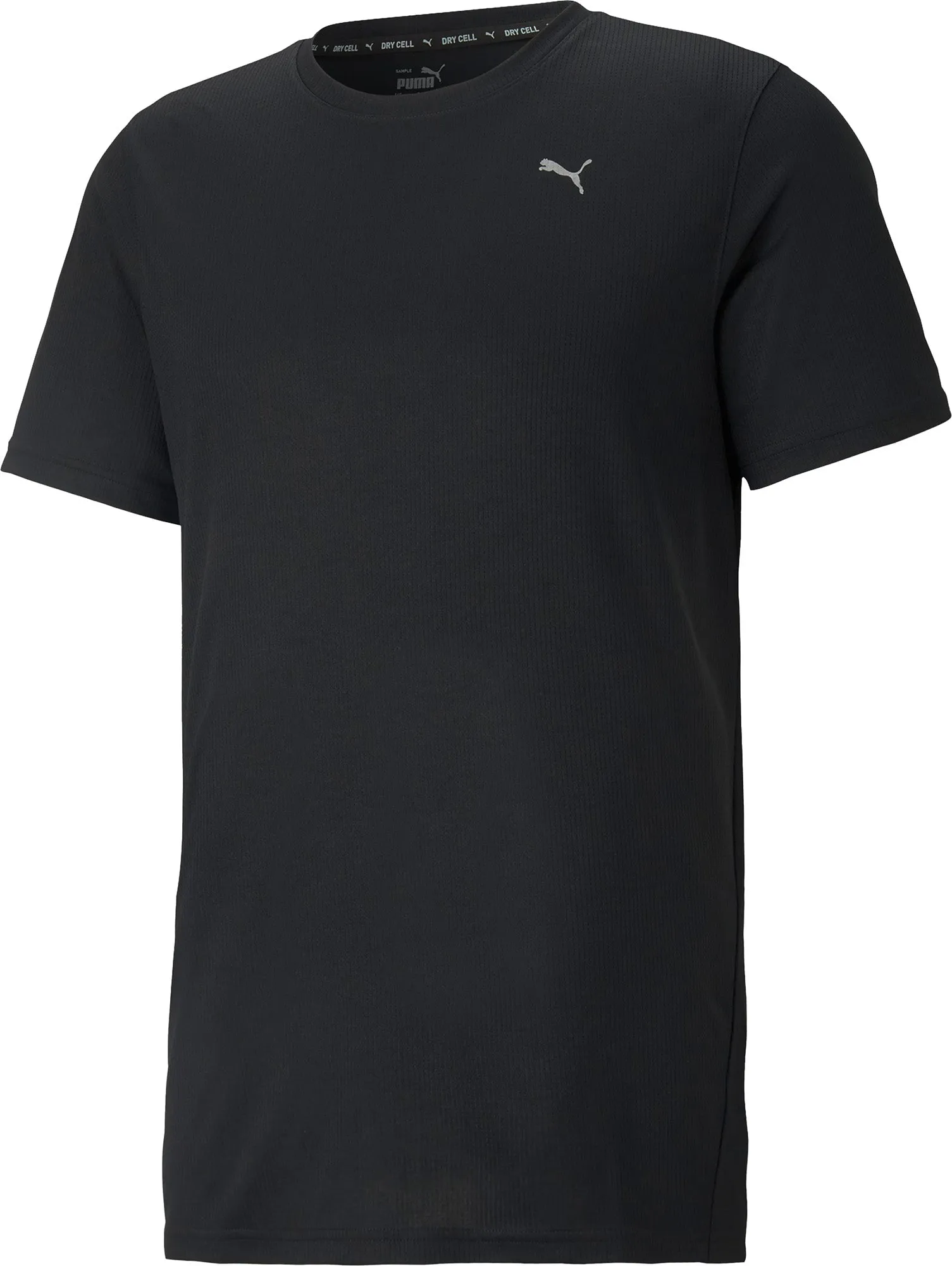 Puma Performance Short Sleeve Mens Training Top - Black Vintage Style