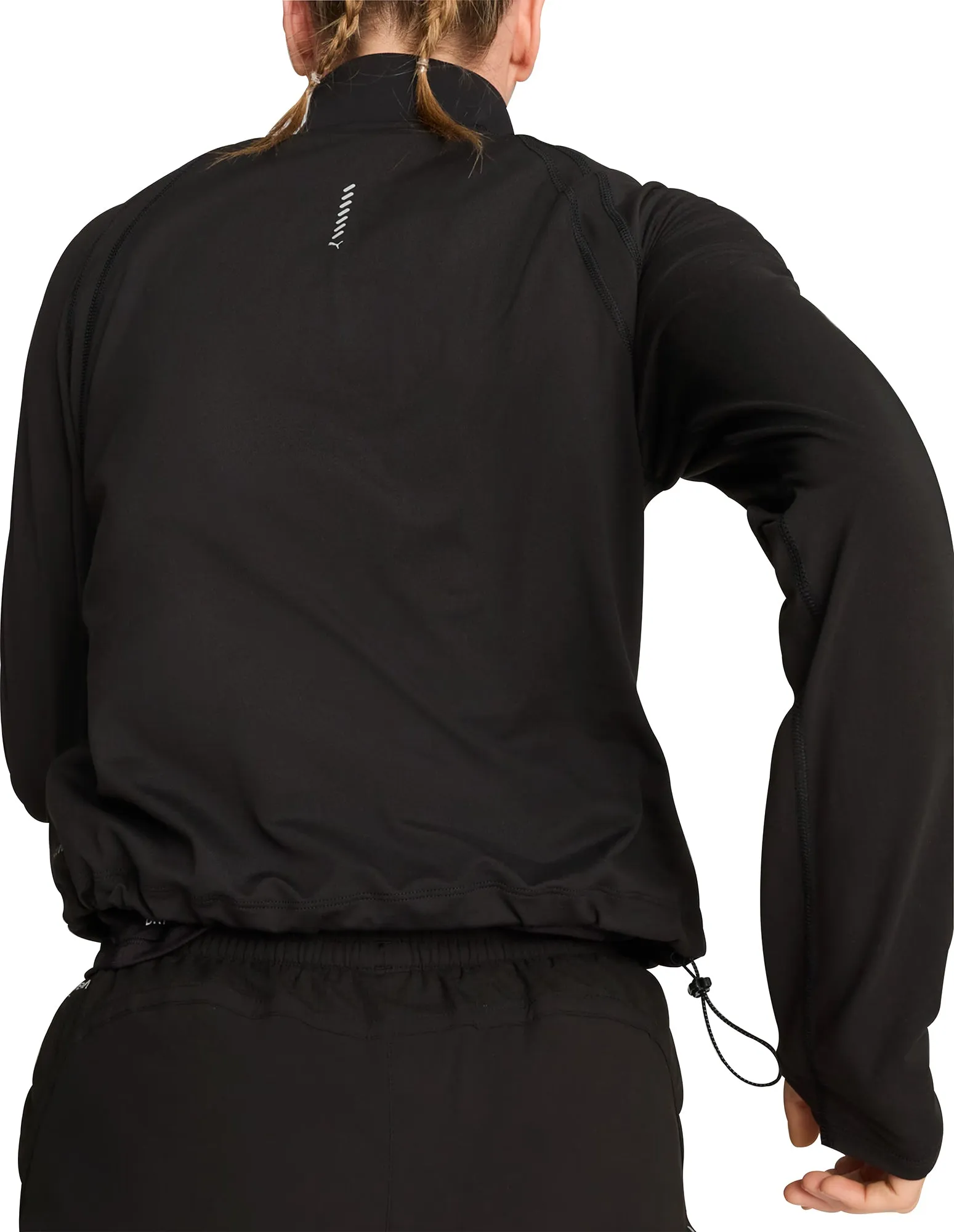 Classic Wearable Puma Run Cloudspun Half Zip Long Sleeve Womens Running Top - Black
