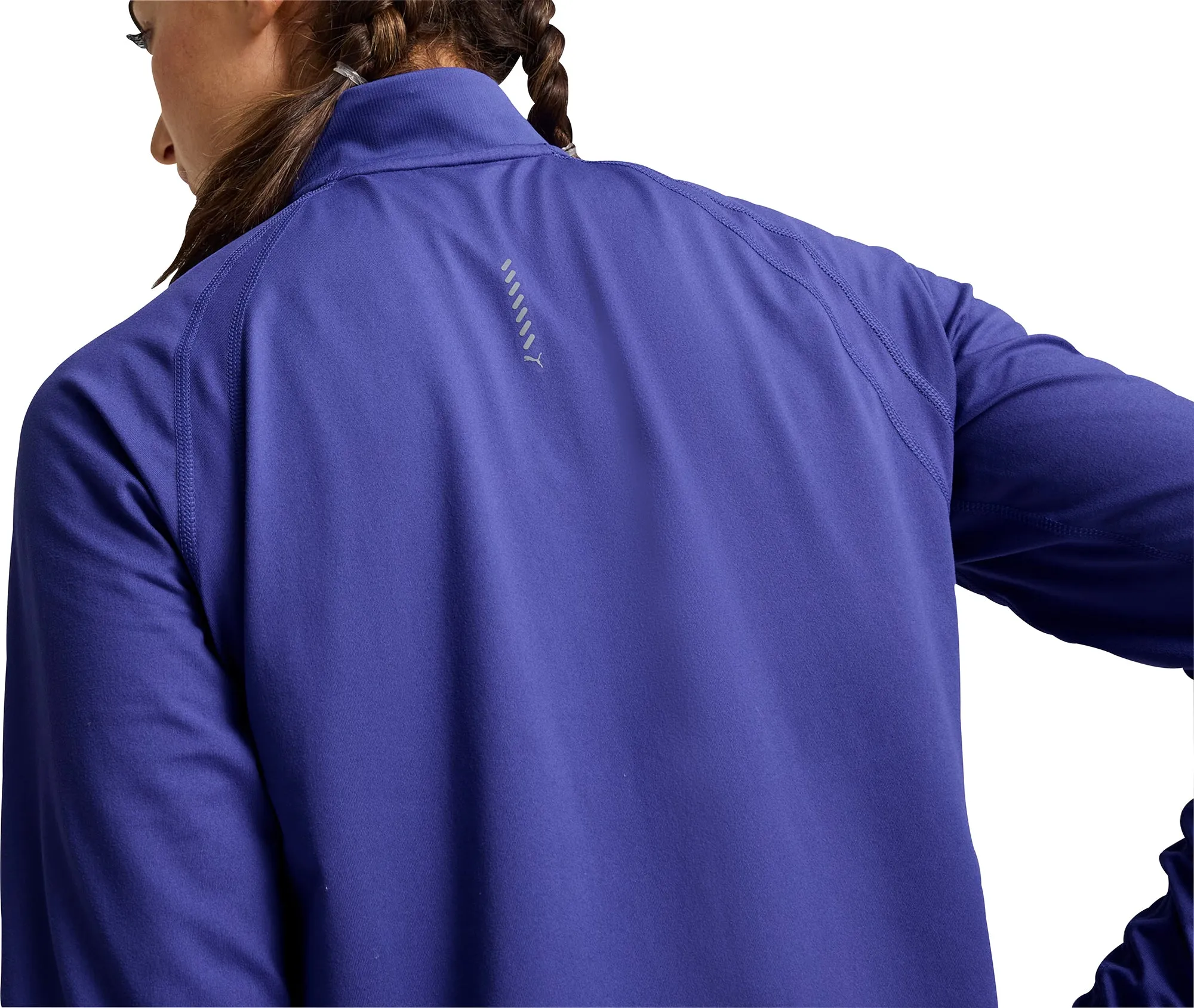 Fur combination Puma Run CloudSpun Half Zip Long Sleeve Womens Running Top - Blue