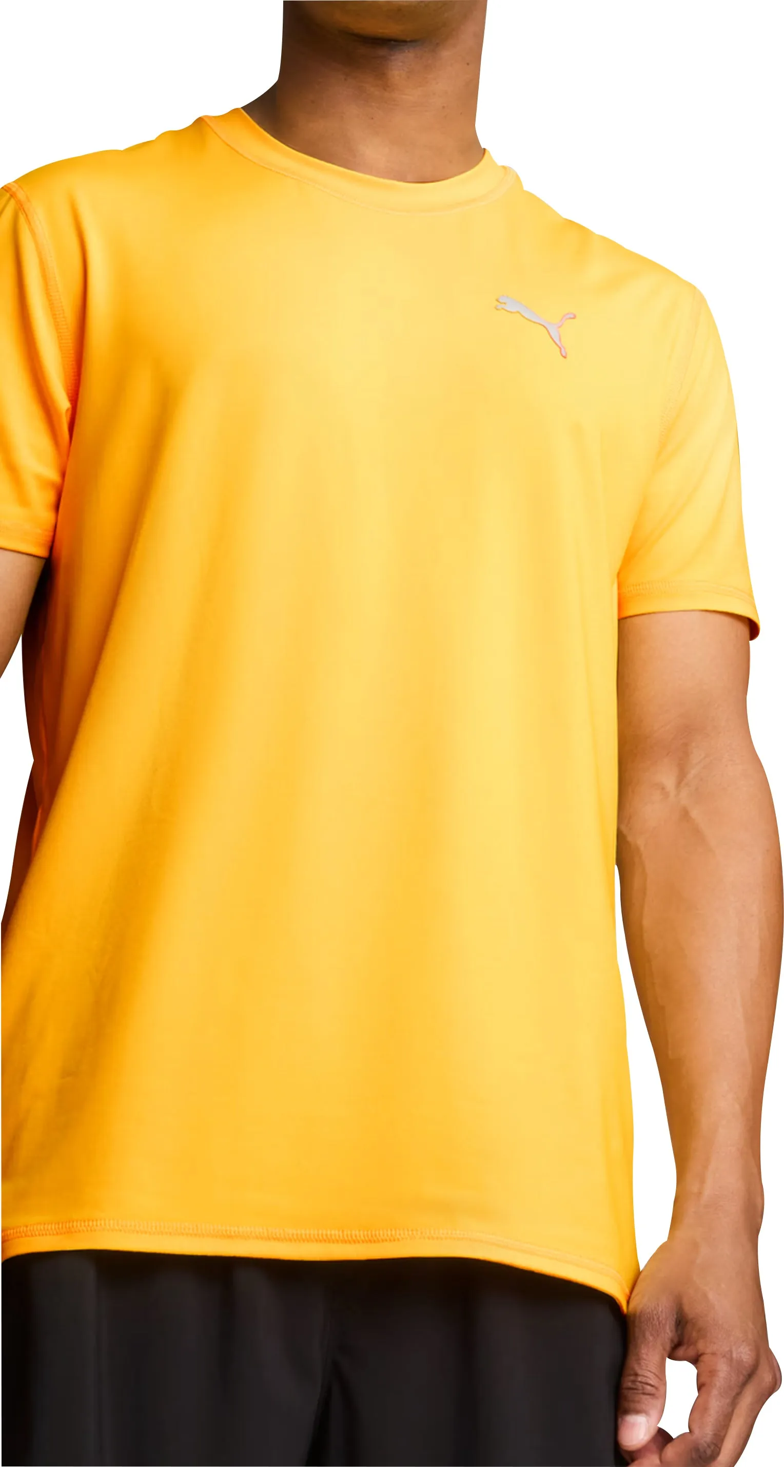 Puma Run Cloudspun Short Sleeve Mens Running Top - Orange Ultimate Wear