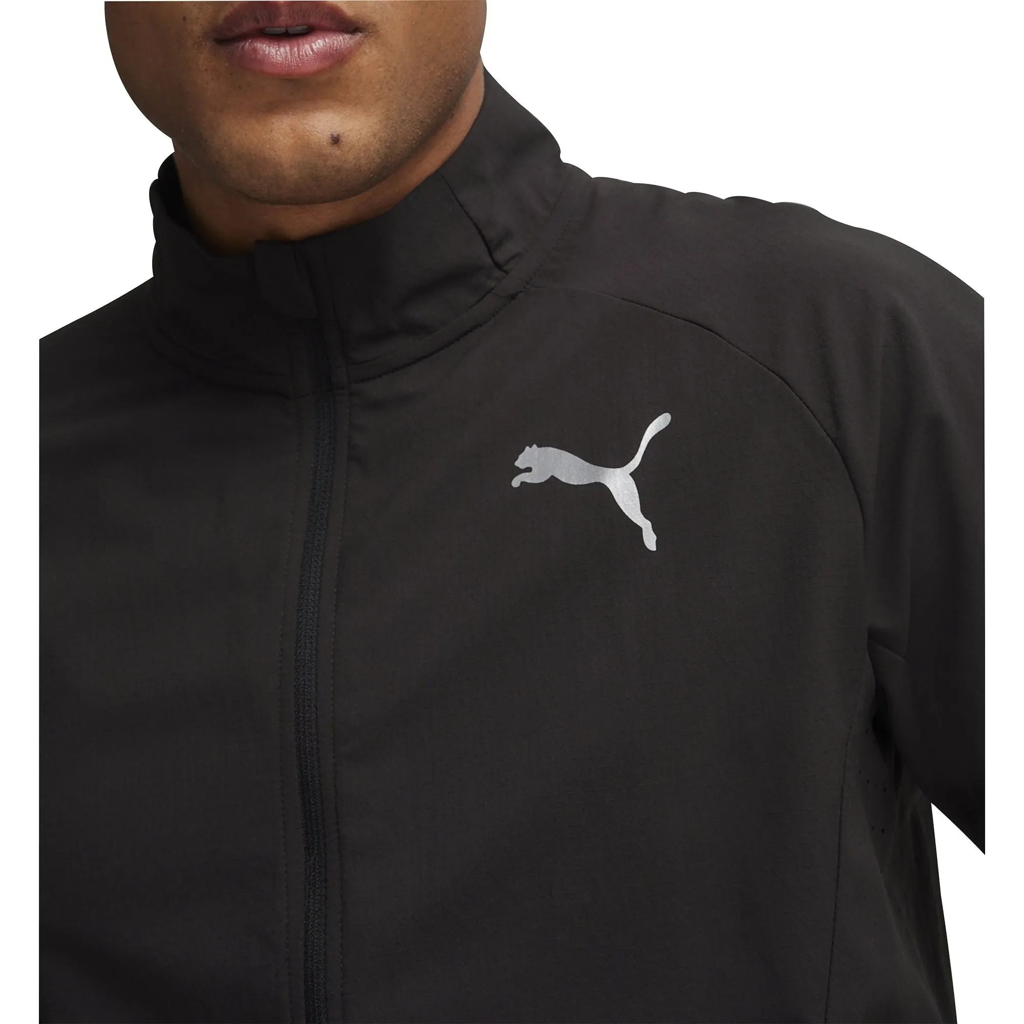 Tie Puma Run Elite Ultraweave Mens Running Jacket - Black