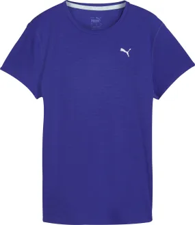 Tubular Knit Structure Puma Run Favourite Velocity Short Sleeve Womens Running Top - Blue