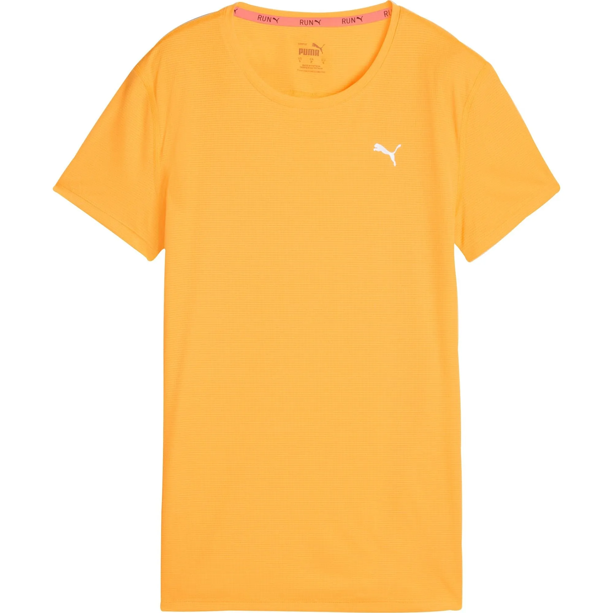 Puma Run Favourite Velocity Short Sleeve Womens Running Top - Orange Stylish and Relaxed