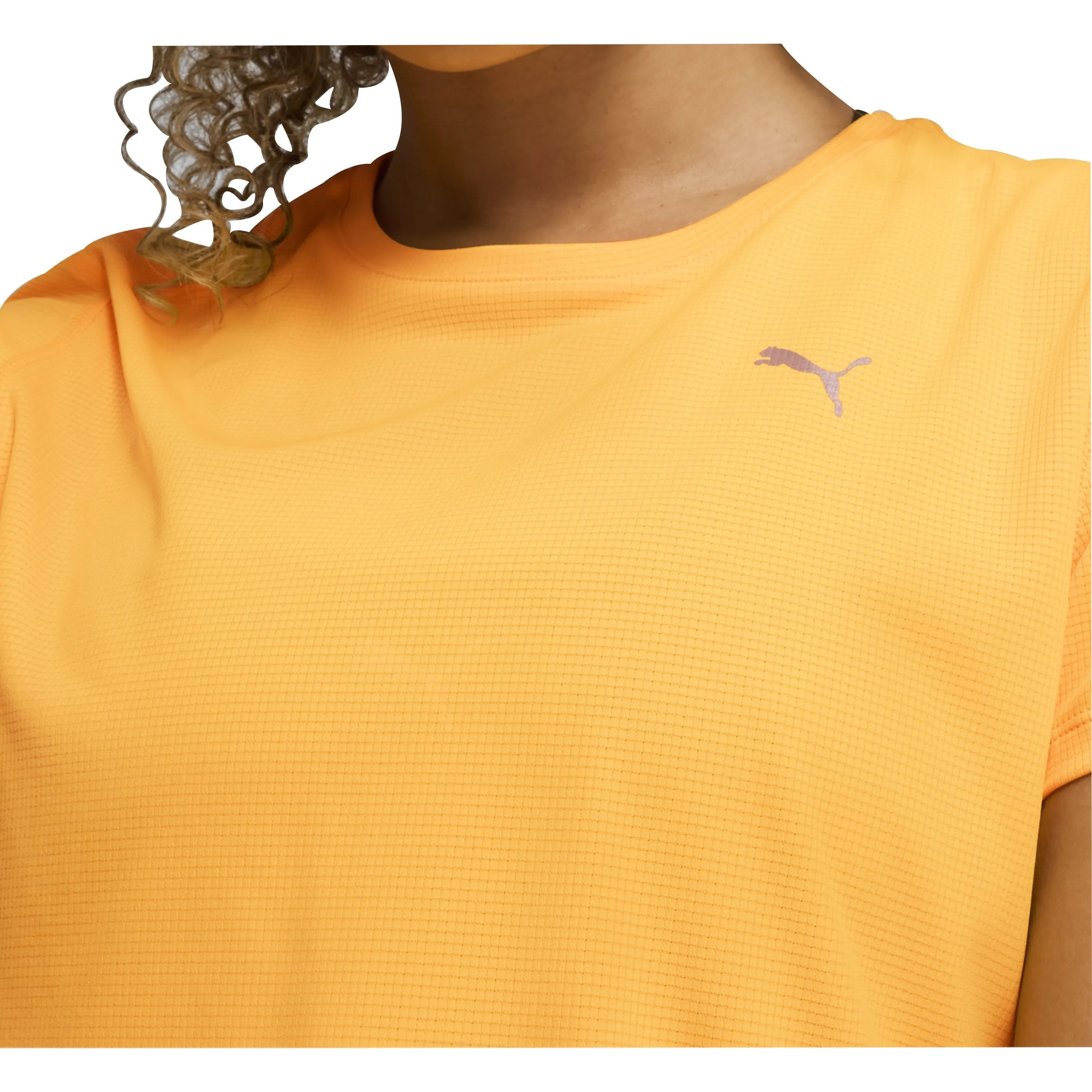harmonious Puma Run Favourite Velocity Short Sleeve Womens Running Top - Orange
