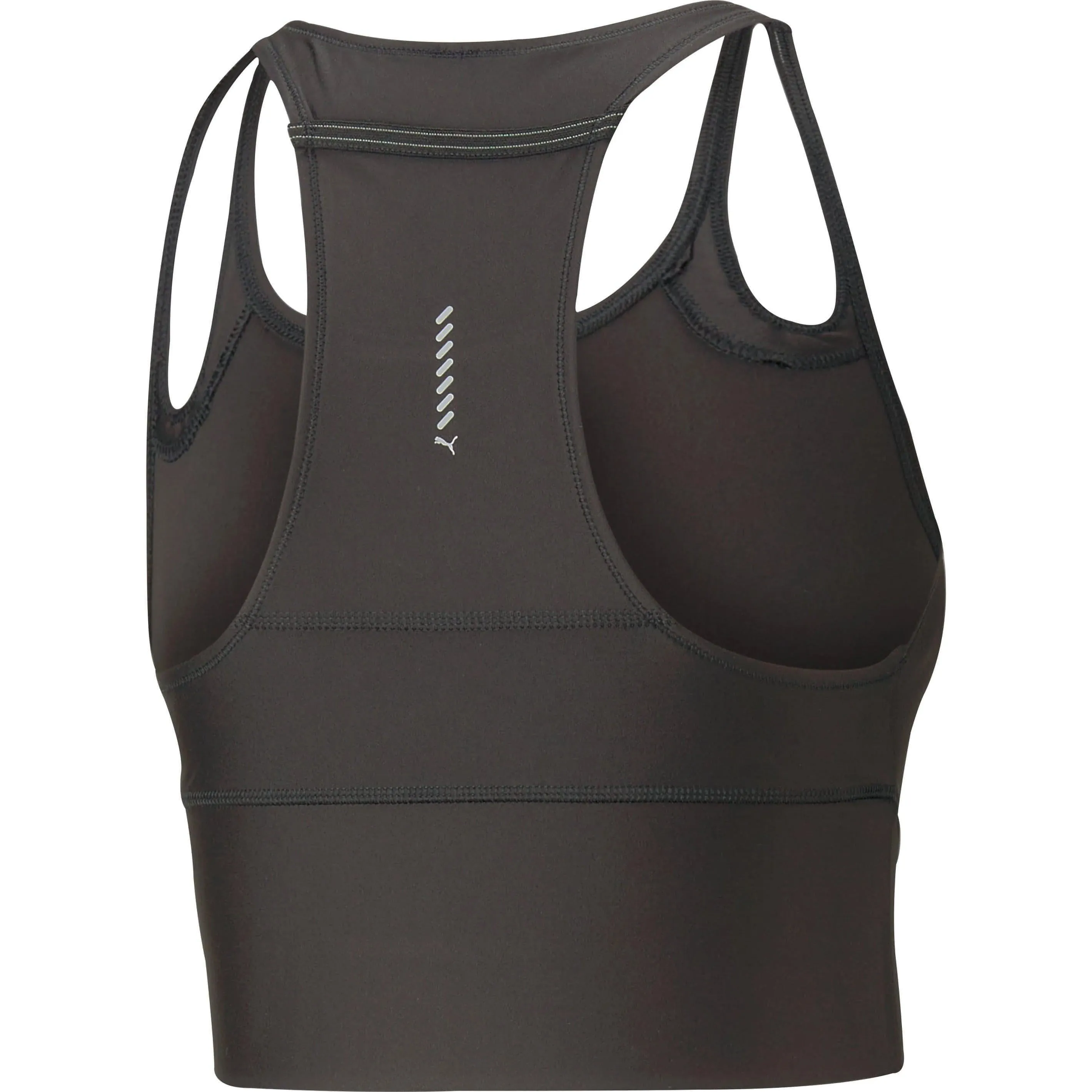 Puma Run Ultraform Womens Running Cropped Vest Tank Top - Black Easy Wear Option Comfortable Piece