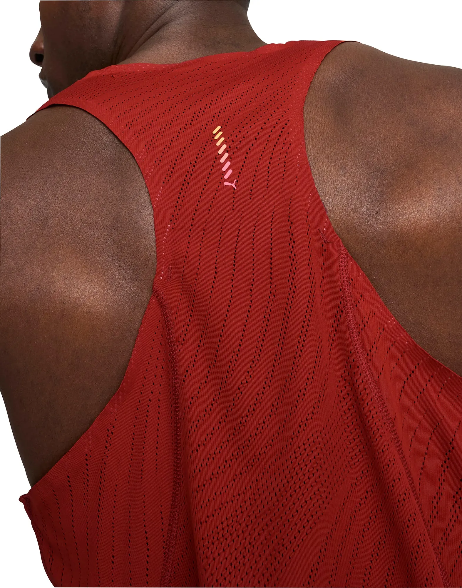 Puma Run Ultraspun Mens Running Vest - Red Short - term - deployable Upgradeable