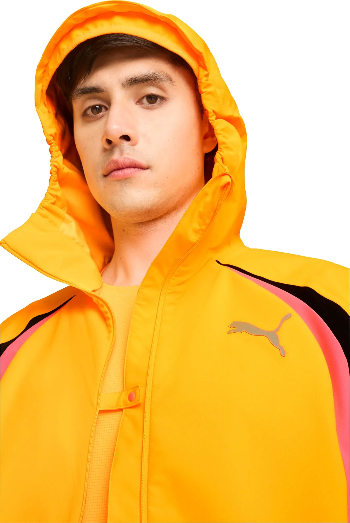 Puma Run Ultraweave Raincell Mens Running Jacket - Orange Suggestion Breathable