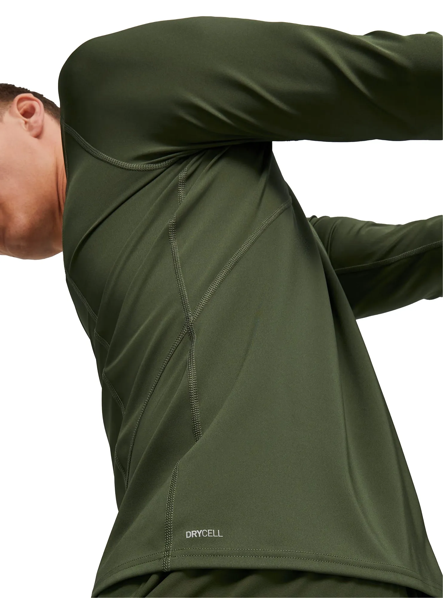 baby shower Puma Train Half Zip Long Sleeve Mens Training Top - Green