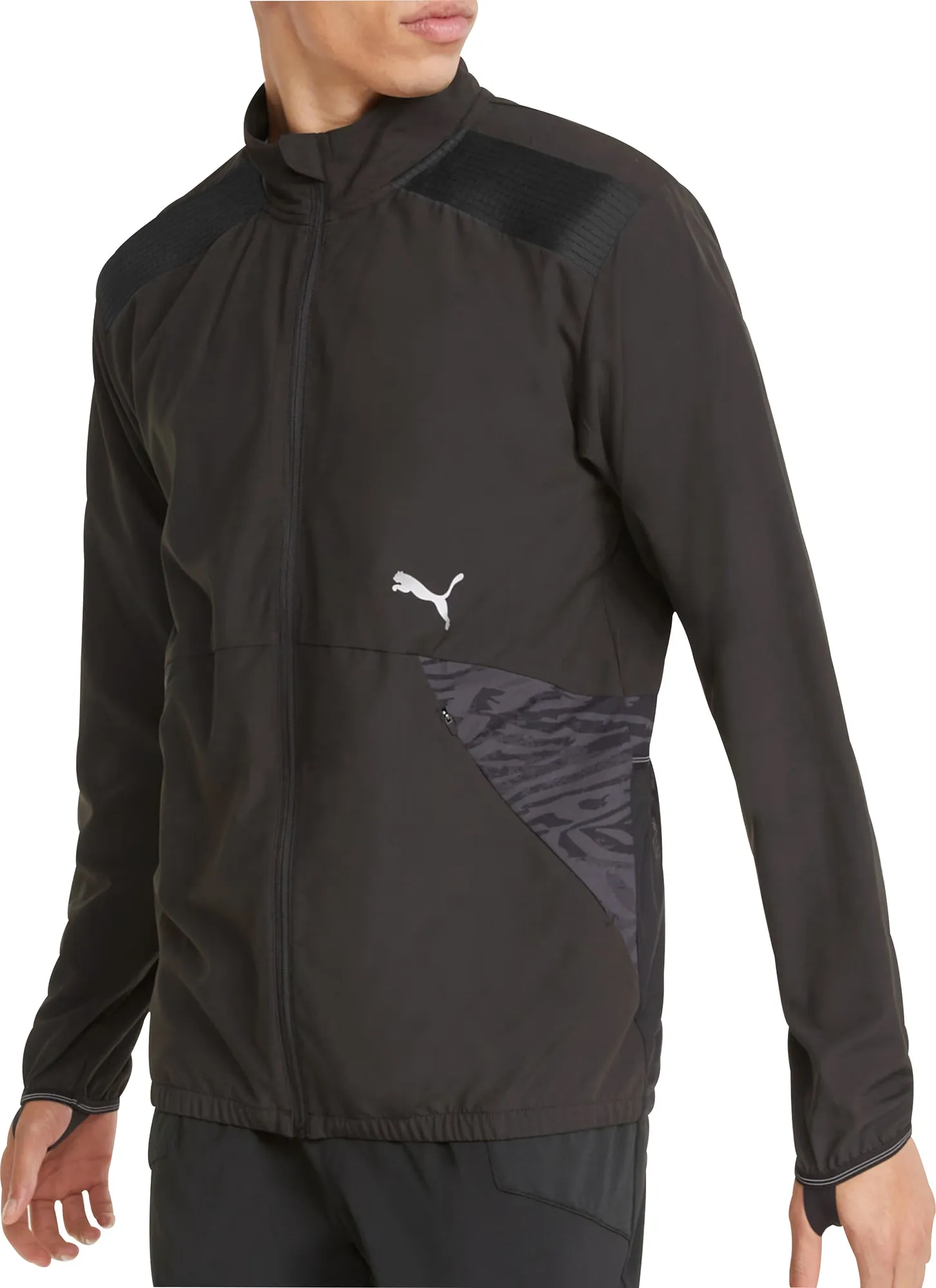 Puma Ultraweave S FSTR Mens Running Jacket - Black Serve Soft Shell Material