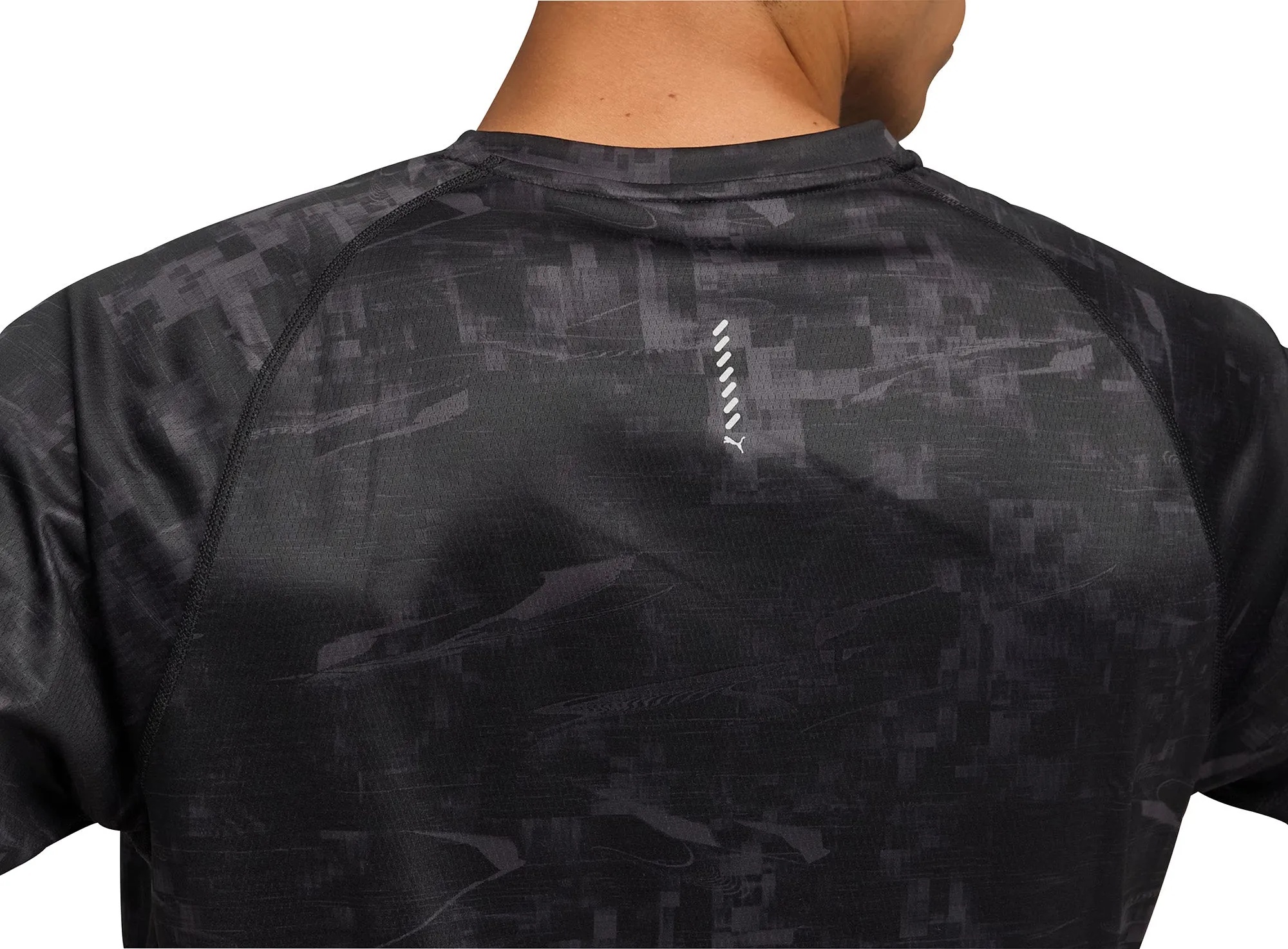Puma Velocity Short Sleeve Mens Running Top - Black RecycledBlend