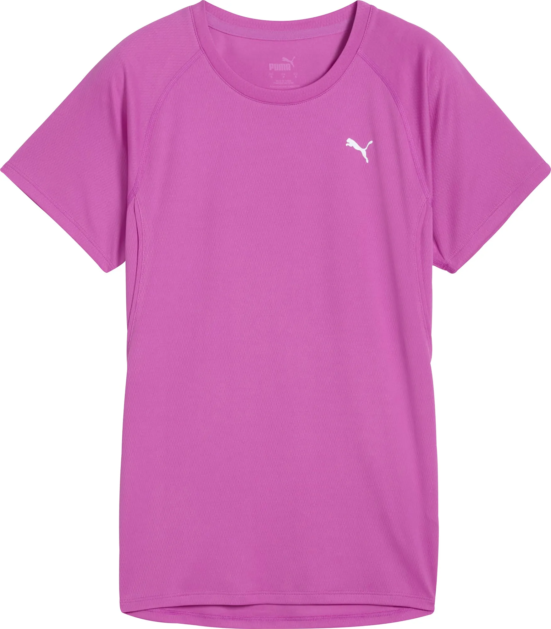 Cool Layer Wear AllDay Comfort Puma Velocity Short Sleeve Womens Running Top - Purple