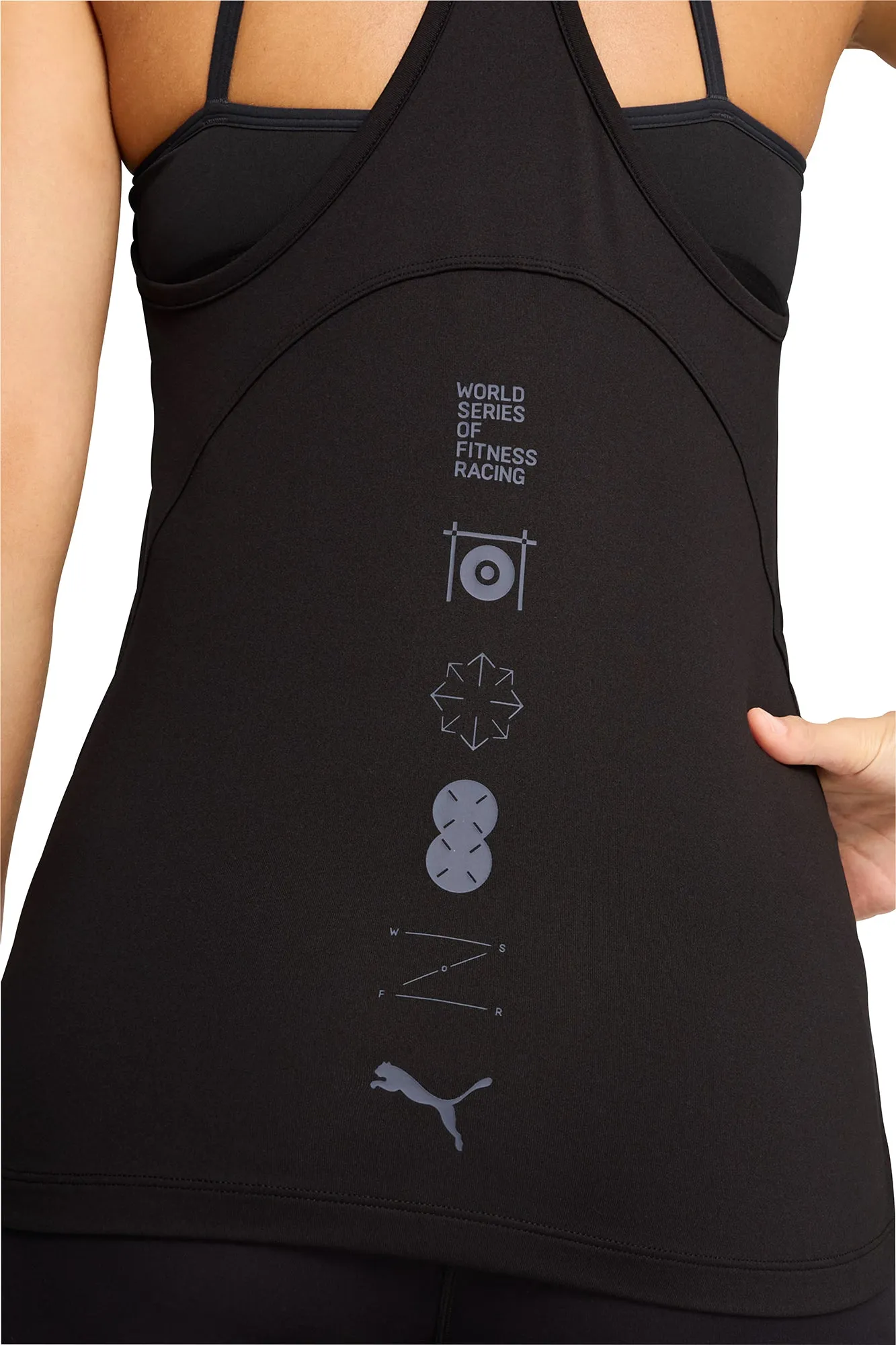 Classic Outfit Puma X HYROX Cloudspun Racer Back Womens Training Vest Tank Top - Black