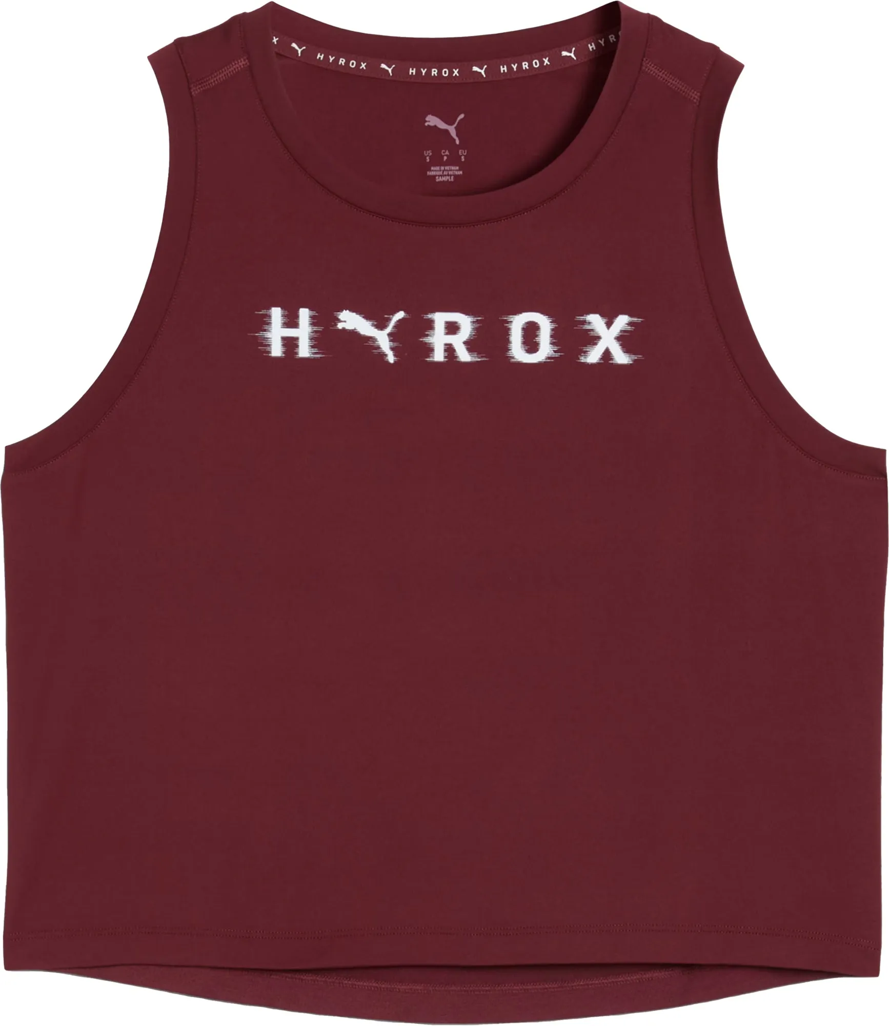 Relaxed Smart Easy Care Puma X HYROX Cloudspun ThermoAdapt Womens Training Crop Top - Red