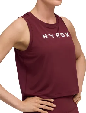 Plus size clothing Puma X HYROX Cloudspun ThermoAdapt Womens Training Crop Top - Red