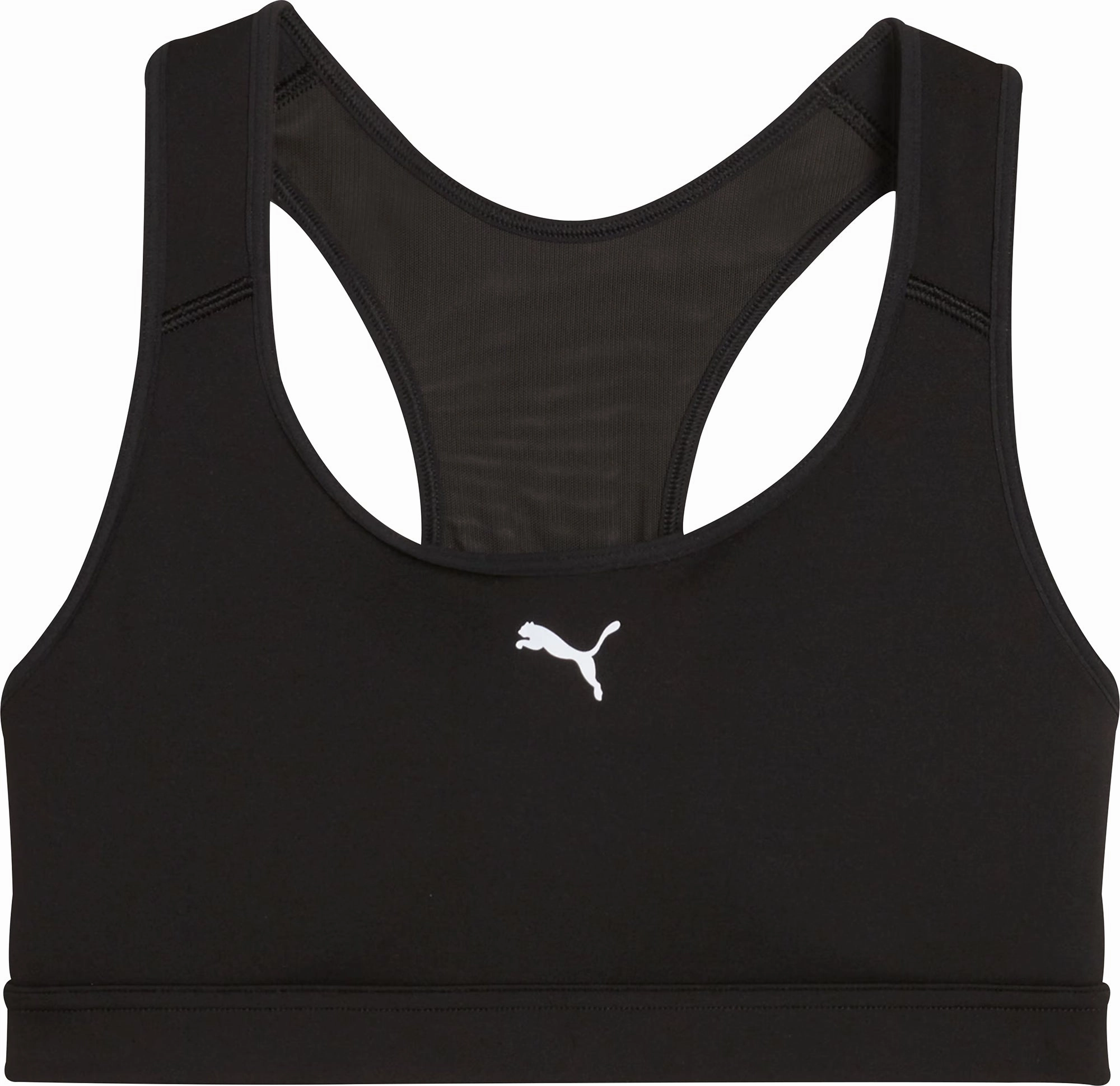 High Impact Support Minimal seams Puma 4KEEPS Womens Running Sports Bra - Black