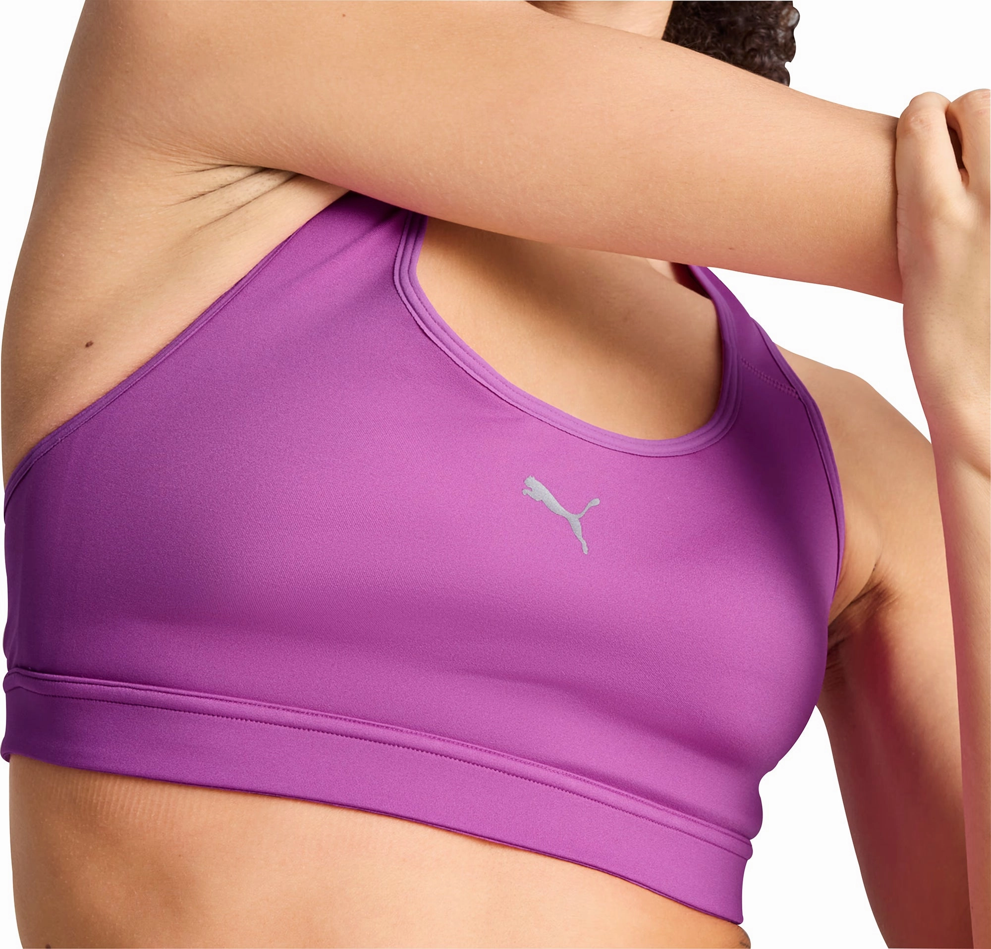 Smooth Band Soft Touch Puma 4KEEPS Womens Running Sports Bra - Purple