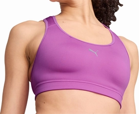 Supportive structure Durable Closure Puma 4KEEPS Womens Running Sports Bra - Purple