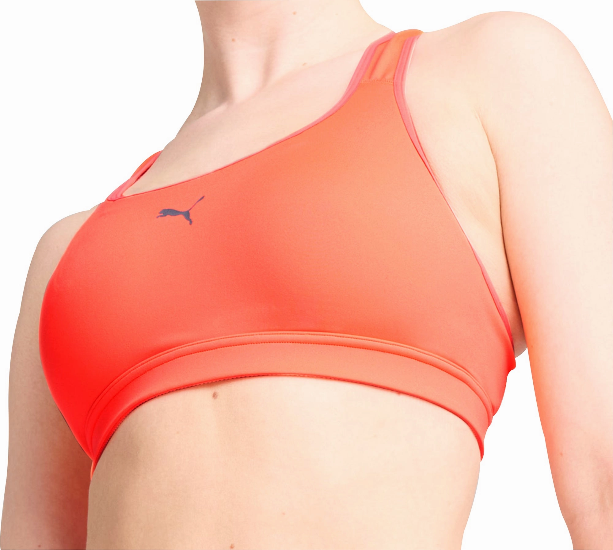 Dynamic Motion Fit Soft Cotton Puma 4KEEPS Womens Running Sports Bra - Red