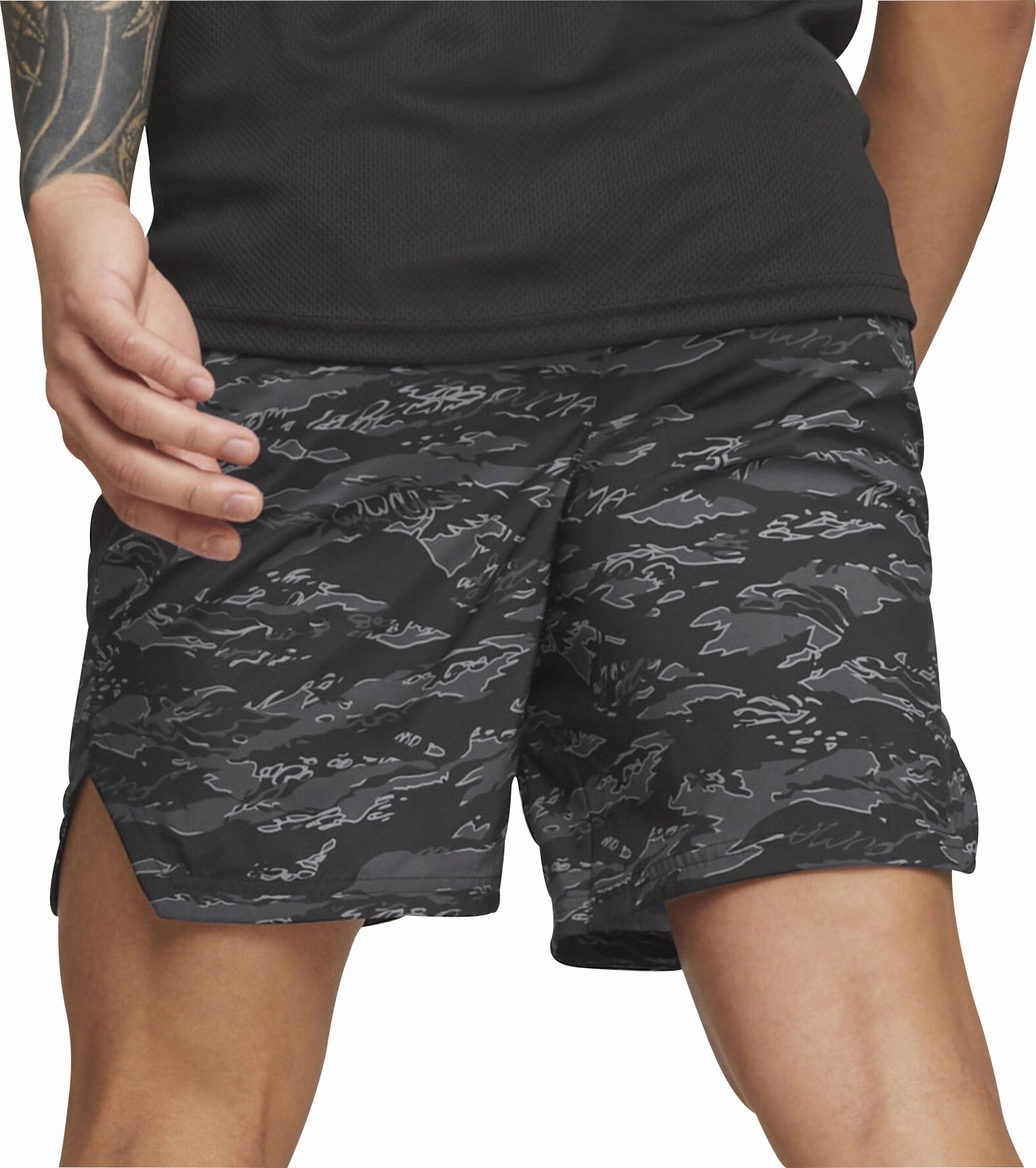Durable Build Chill Comfort Fit Puma Concept Woven 7 Inch Mens Training Shorts - Black