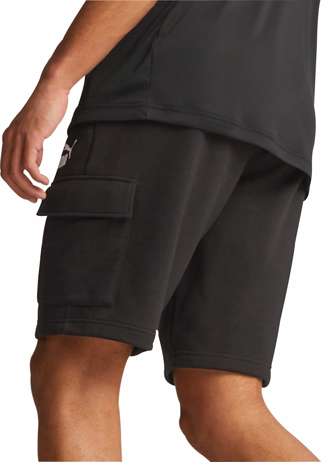 Sleek Shape Puma Essentials Cargo Mens Shorts - Black