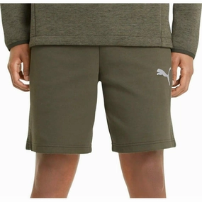 Casual Elegance Puma EvoStripe Mens Training Shorts - Green