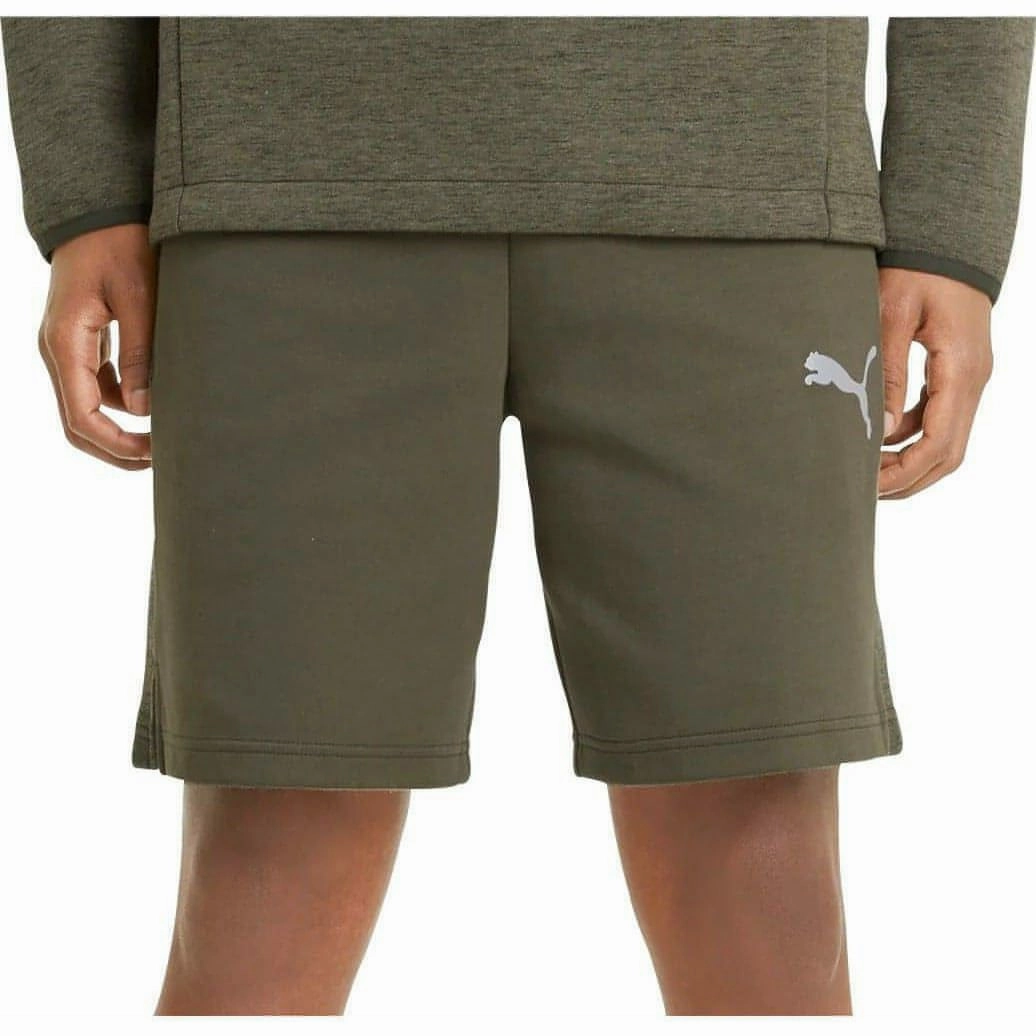 Casual Elegance Puma EvoStripe Mens Training Shorts - Green
