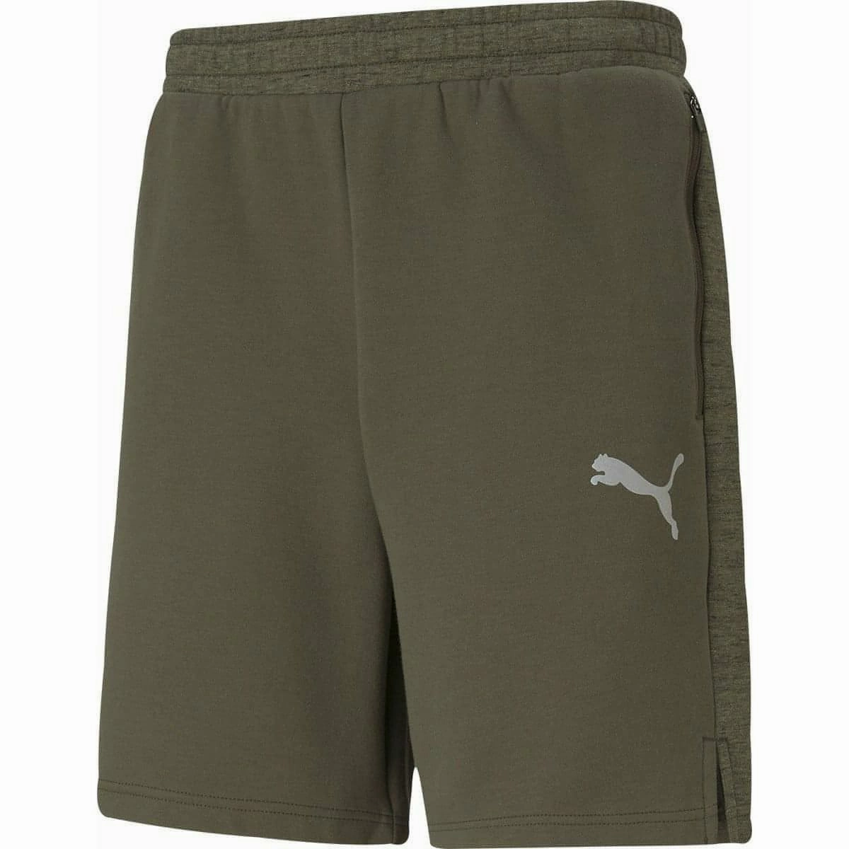 Puma EvoStripe Mens Training Shorts - Green Flexible Fit Wear All Comfort