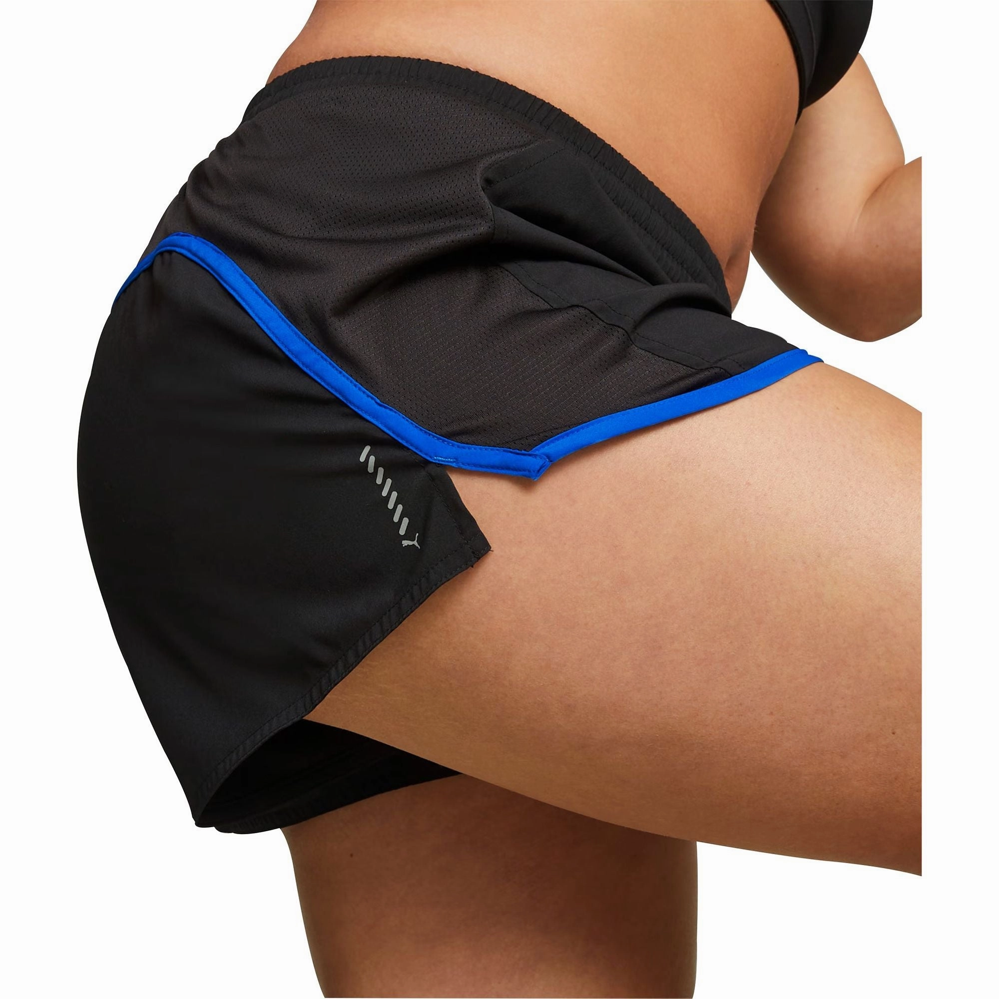Puma Favourite Velocity 3 Inch Womens Running Shorts - Black cheering section