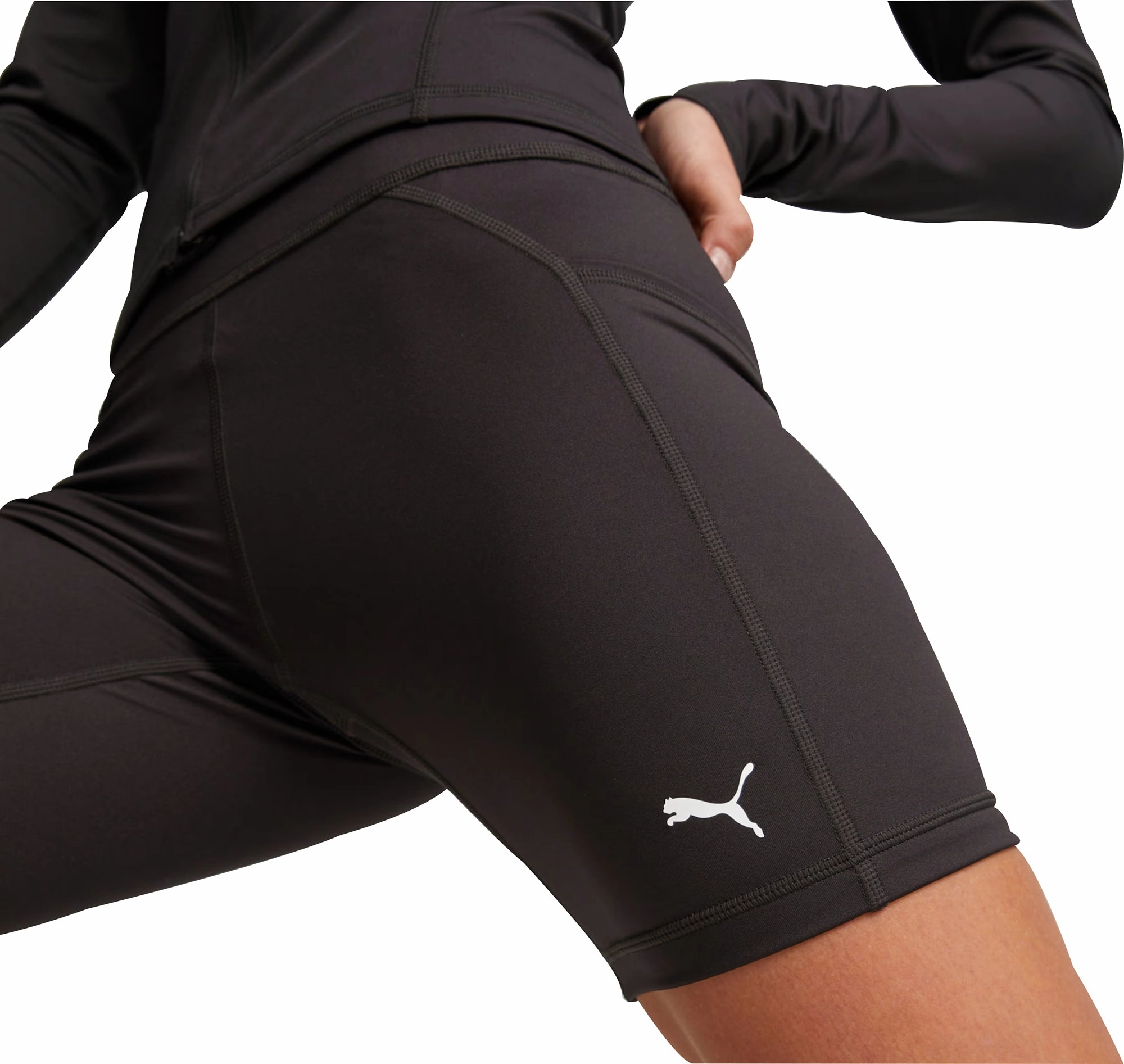 Puma Fit 5 Inch Womens Short Training Tights - Black Minimal Comfort