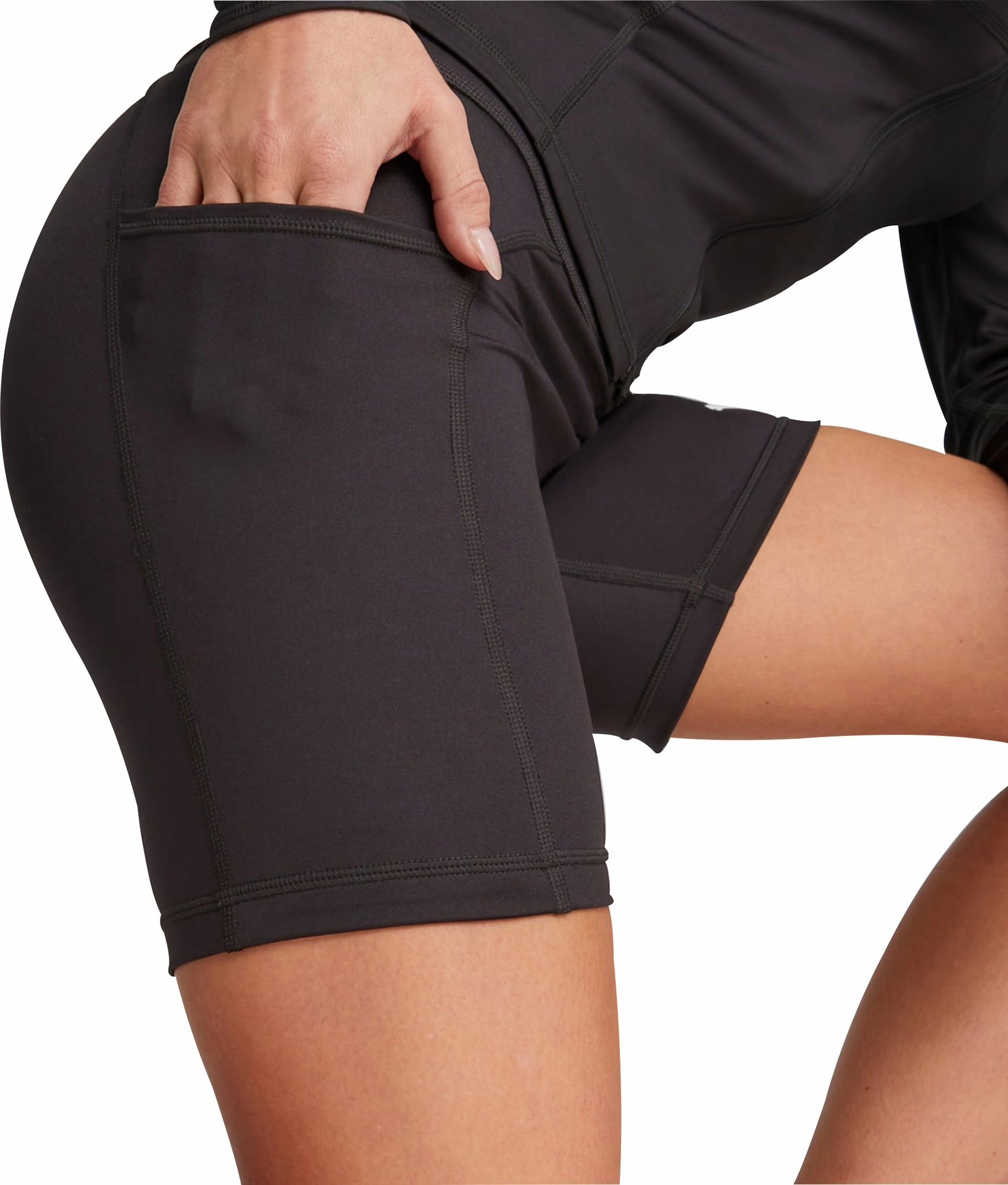 Puma Fit 5 Inch Womens Short Training Tights - Black Anorak Breezy Flex