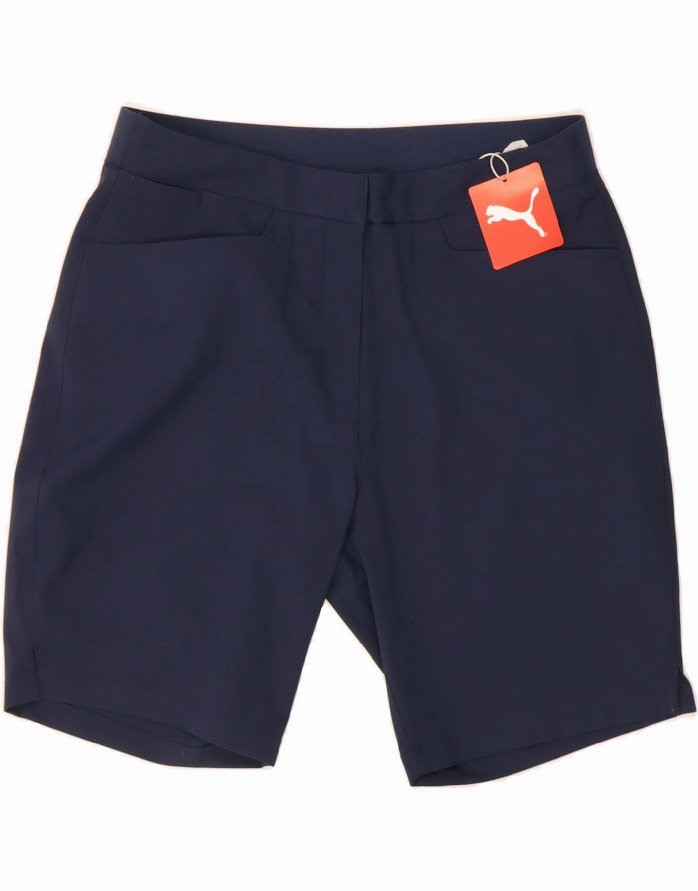 PUMA Mens Casual Shorts Medium W30  Navy Blue Polyester Stretchy Waist