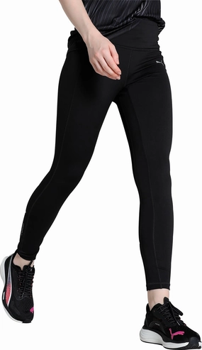 Temperature Regulating Fabric Puma Microfleece Womens Long Running Tights - Black