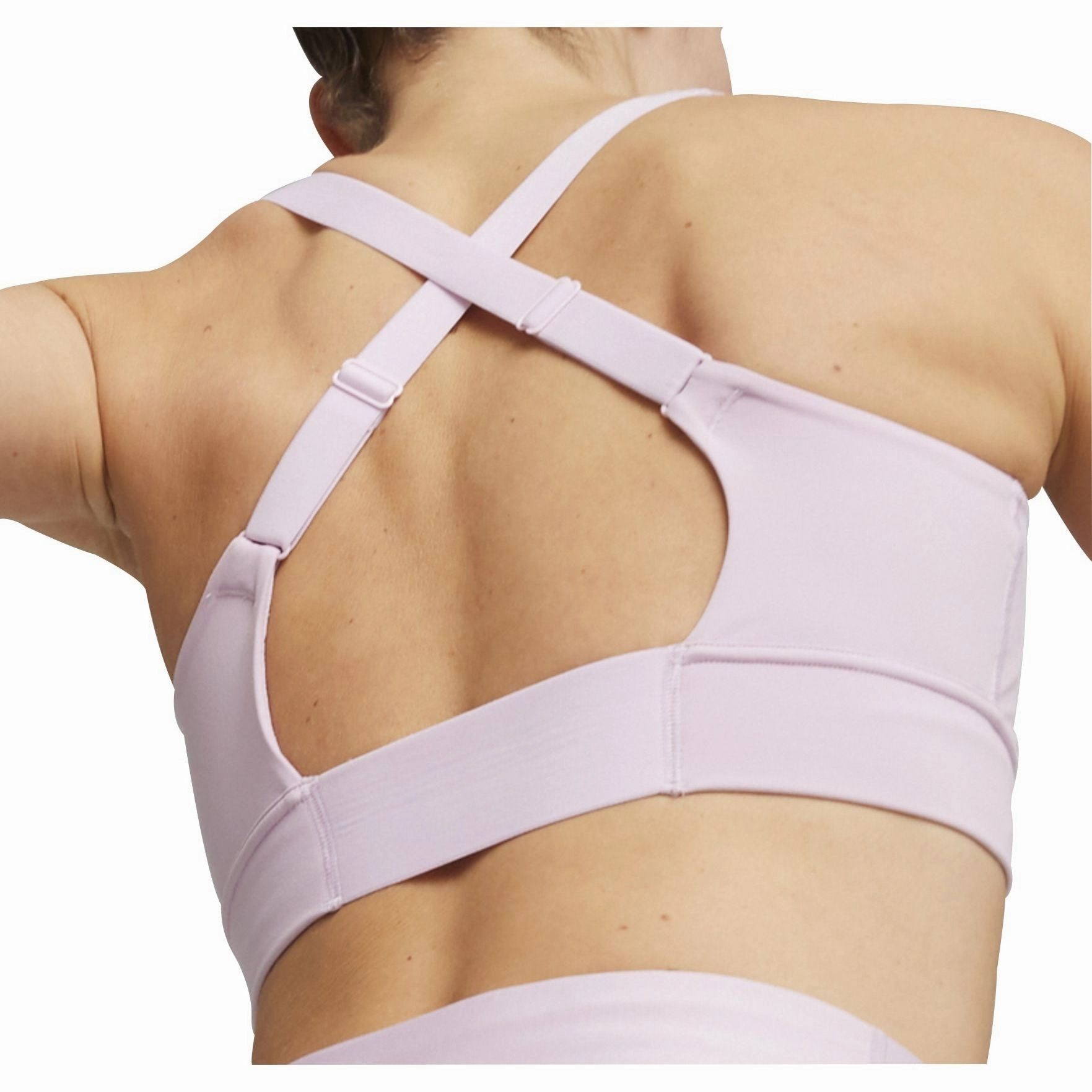 Puma PWR Ultraform Womens Running Sports Bra - Purple High neck seams