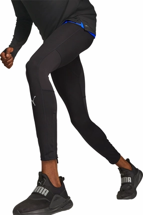 Chafe Resistant Puma Run Favourite Mens Long Running Tights - Black