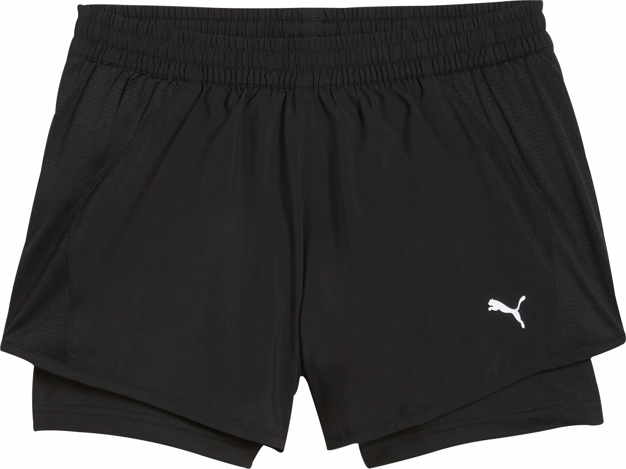 Puma Run Favourite Velocity 2 In 1 Womens Running Shorts - Black Balanced Design Basic Stretch
